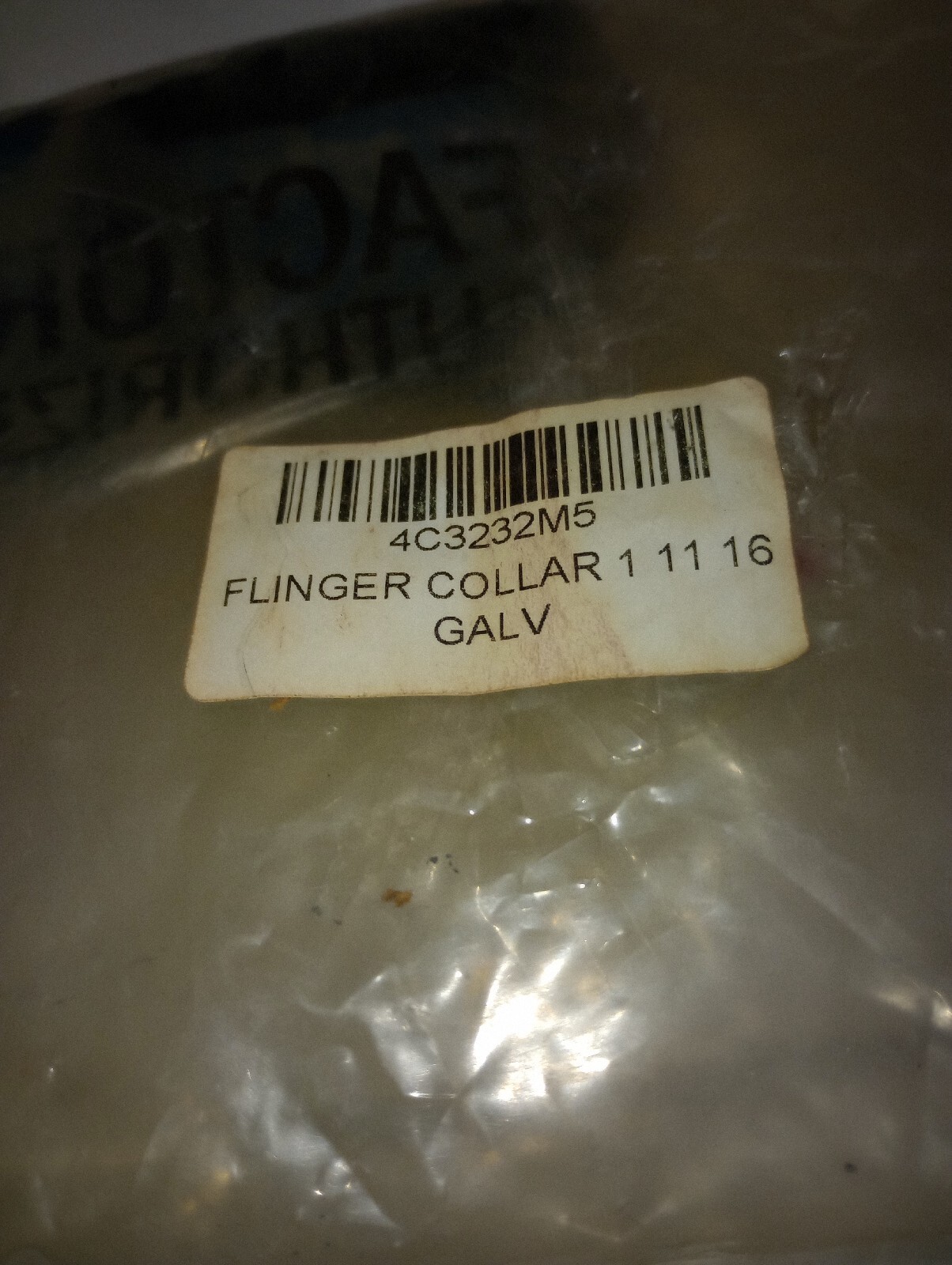 NEW GENUINE BAC 4C3232M5 GALVANIZED FLINGER COLLAR 1-11/16
