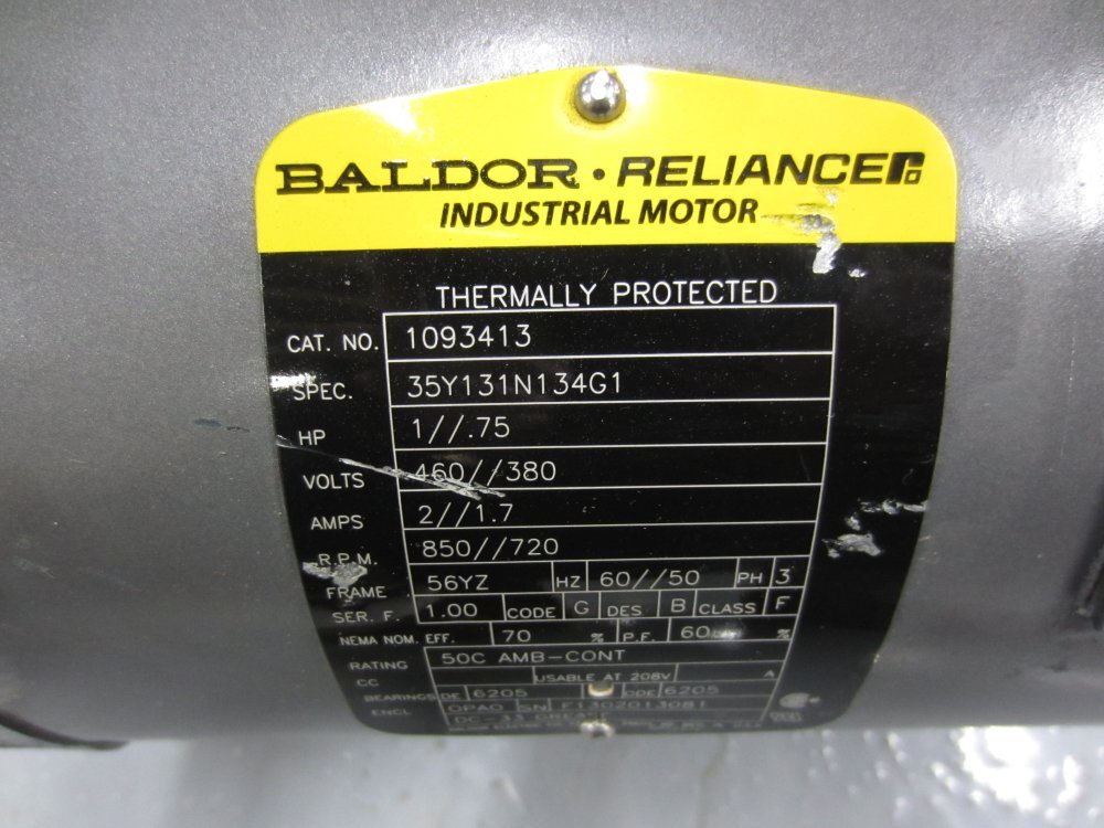 ABB Baldor Reliance 1093413 Motor 109341301 Tested