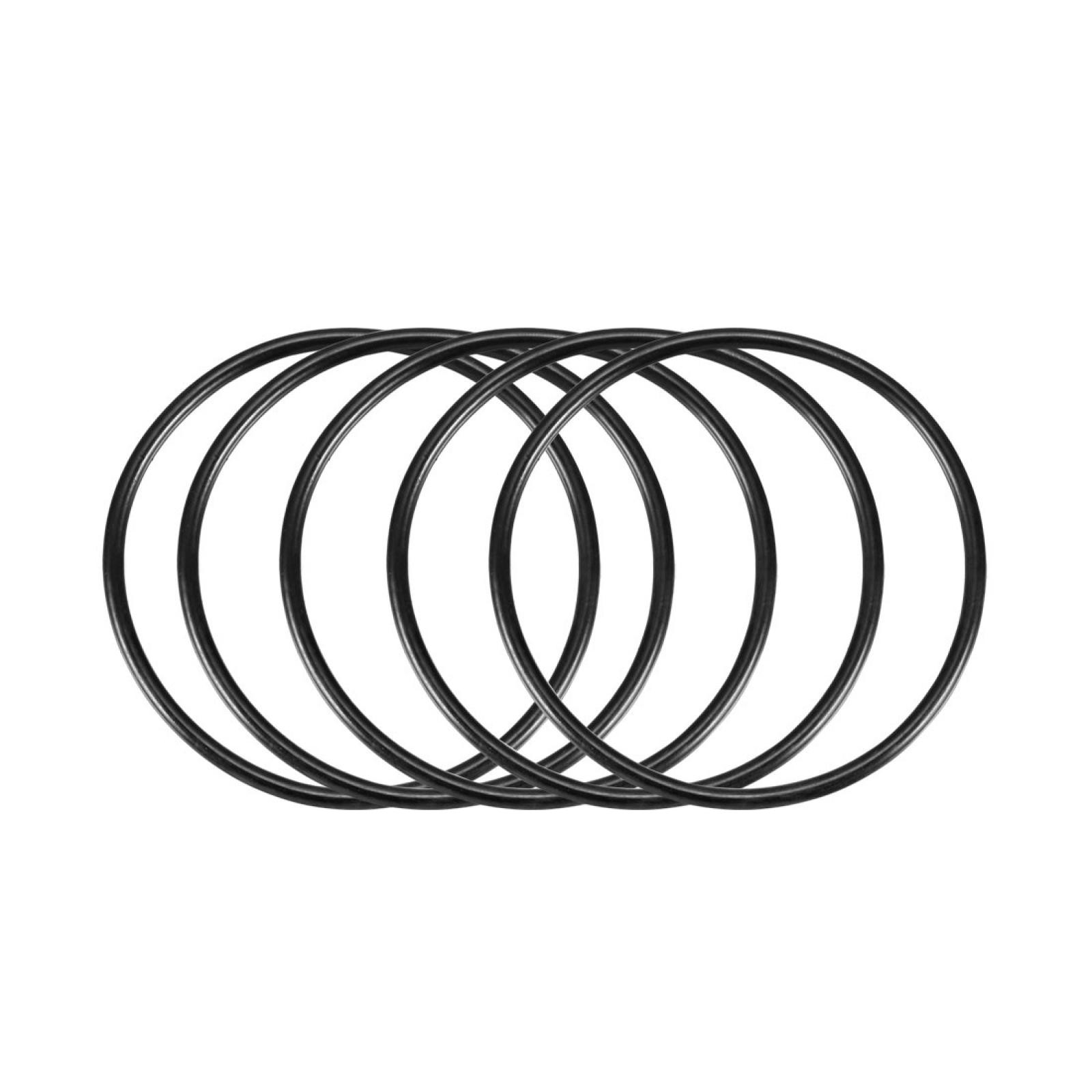 5Pc 78mmx71mmx3.5mm Mechanical Black Rubber O Ring Oil Seal Gaskets