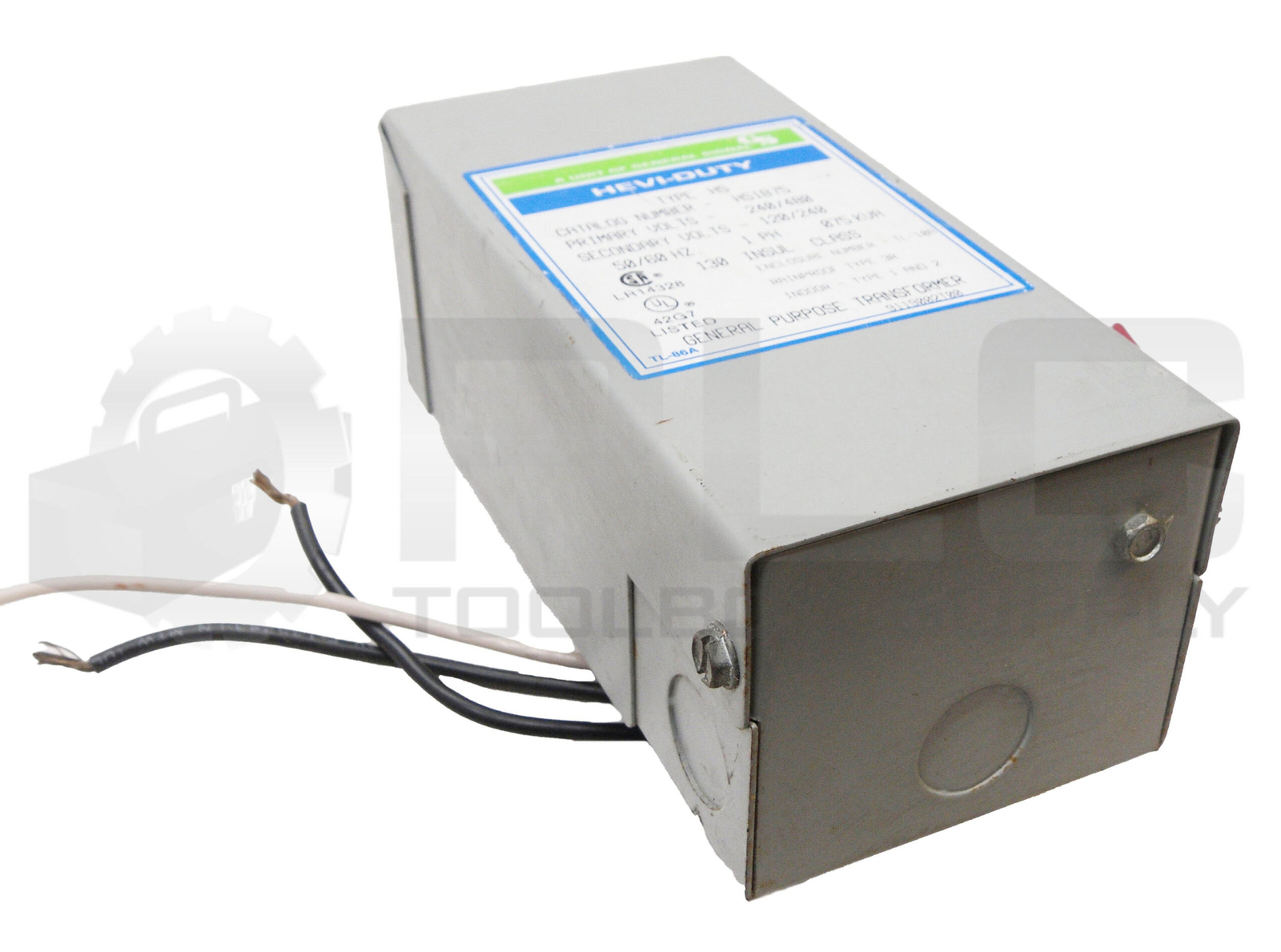 GENERAL SIGNAL HS1B75 HEVI-DUTY GENERAL PURPOSE TRANSFORMER 240-480V TYPE HS