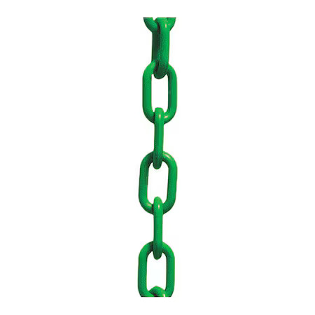 MR. CHAIN 51004-100 Plastic HD Chain 2″ x 100 ft., Green