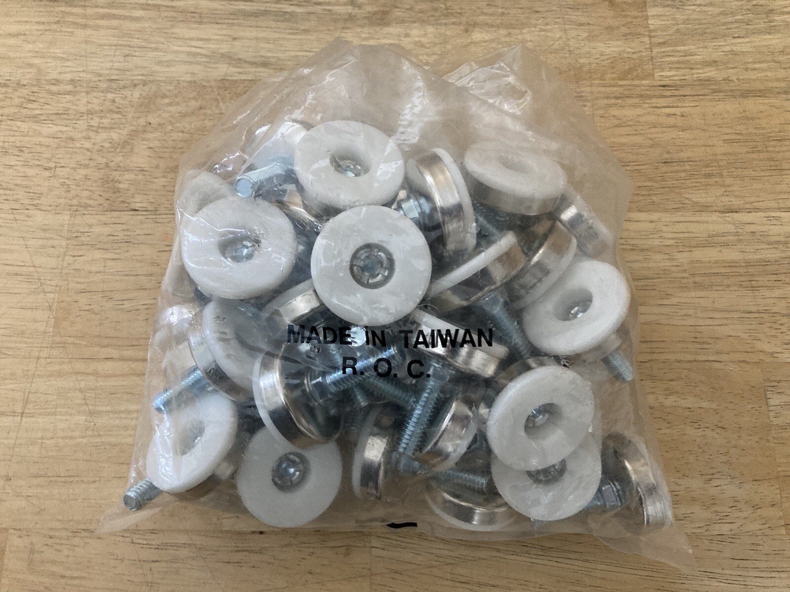 Adjustable Leveling Foot Threaded Feet 1.75” x 1/4” Thread (1” Thread) 50 Pack