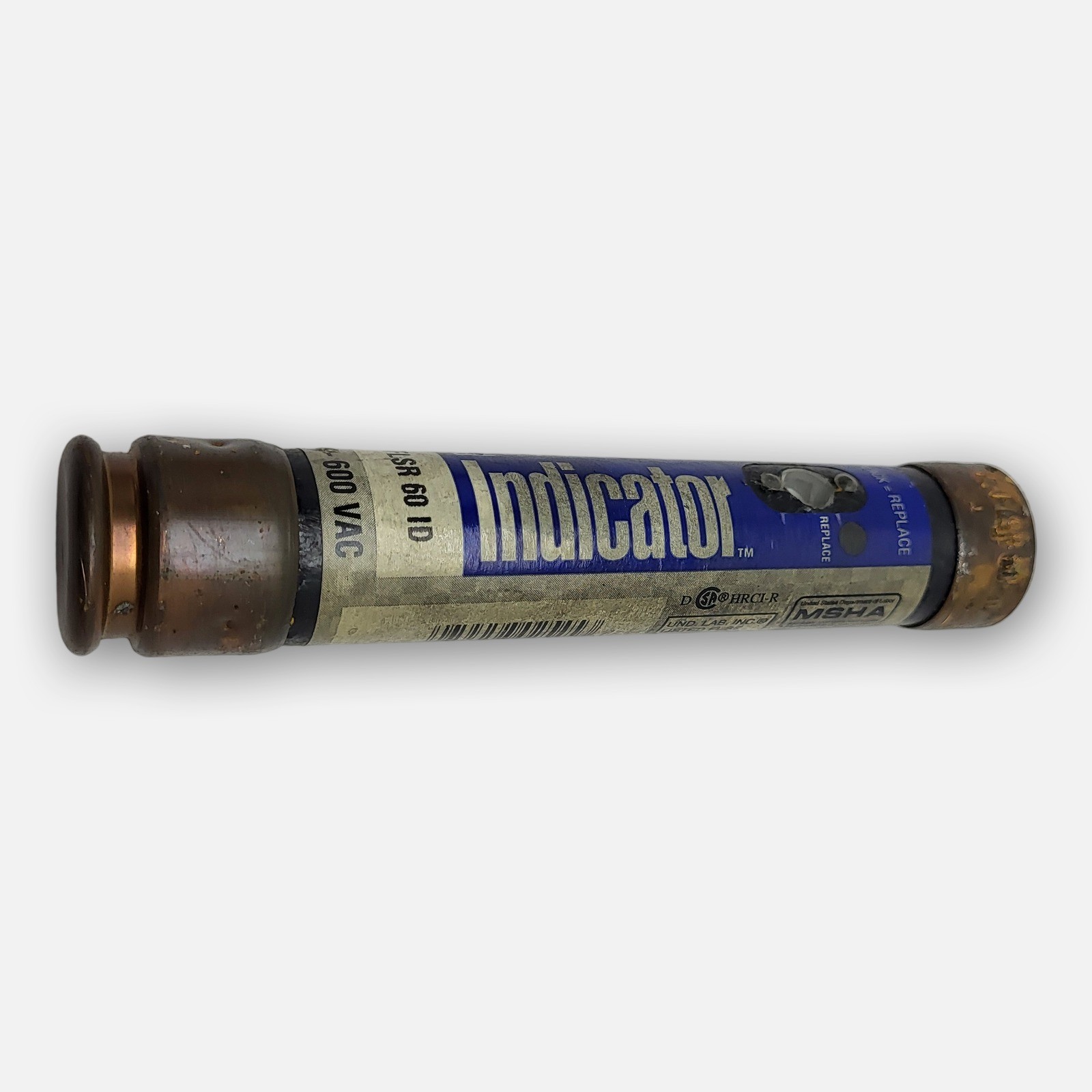 LOT OF 6 LITTLEFUSE FLSR 60 ID INDICATOR FUSE 600VAC, 60A