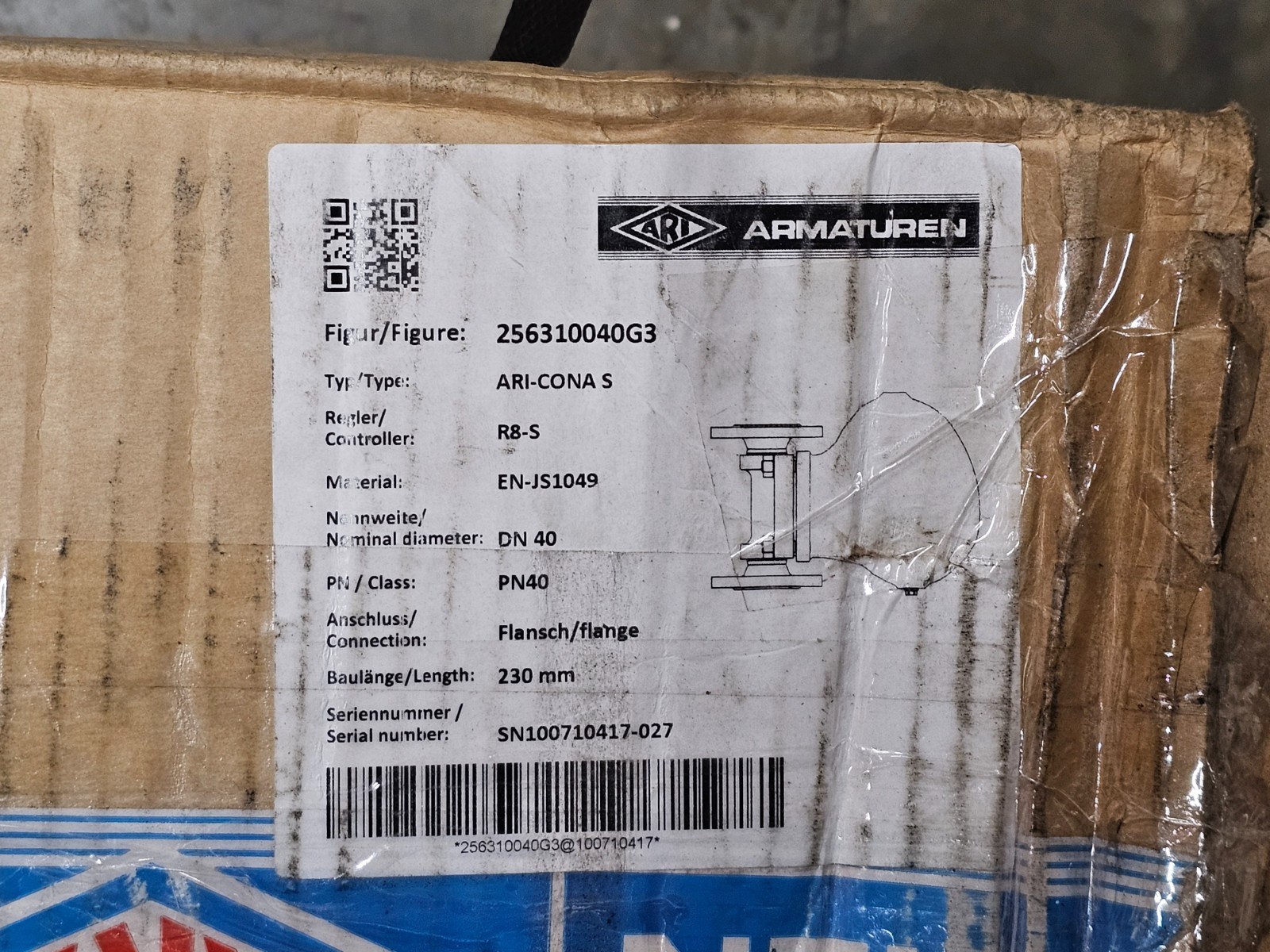 ARI Armaturen 256310040G3 Float-steam Trap 230mm ARI-CONA S PN40 Flange