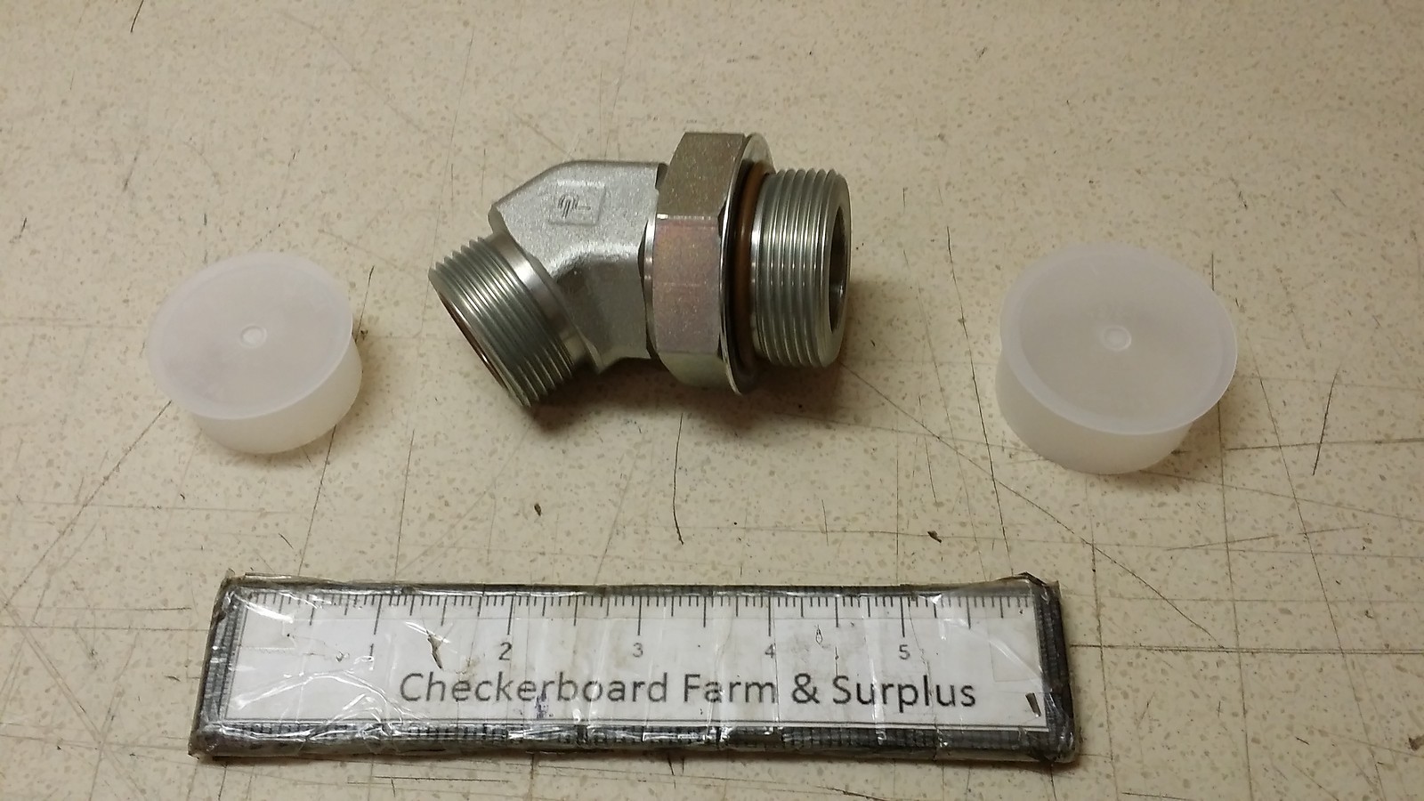 NOS Parker Elbow Fitting Adapter Seal-Lok O-Ring 16-20-V5OLO-S-V0894 3730955