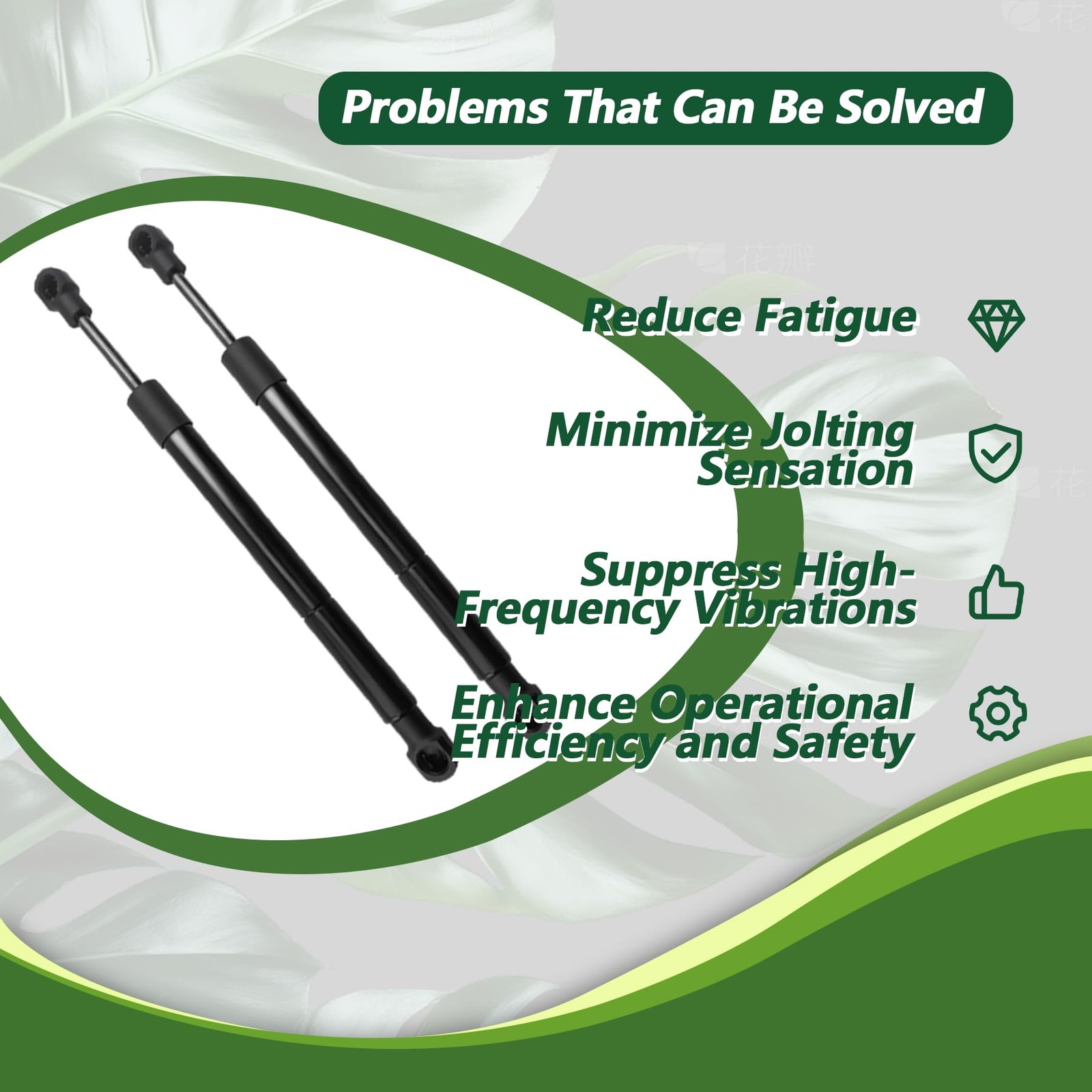 2 Pcs 5100940 Steering Damper Shock Absorber Fit for Ferris IS500Z IS1500Z IS…