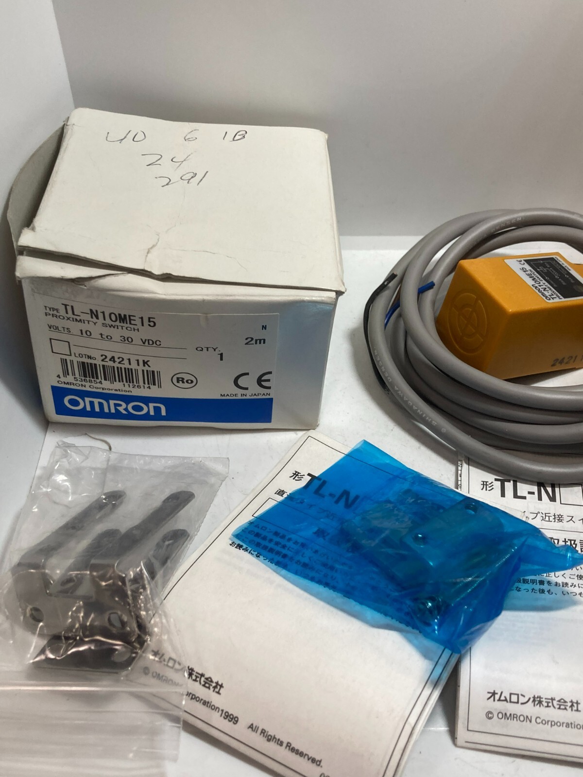 OMRON TL-N10ME15 PROXIMITY SWITCH 10-30VDC 10MM SENSING NPN NO NIB