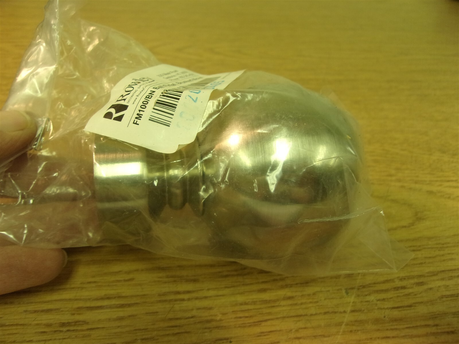 NEW Rowley FM100/BN Ball Finial Brushed Nickel *FREE SHIPPING*