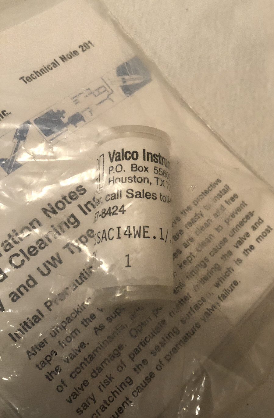 VALCO SSACI4WE.1/.5 REPLACEMENT ROTOR 0.1 or 0.5 UL – NEW