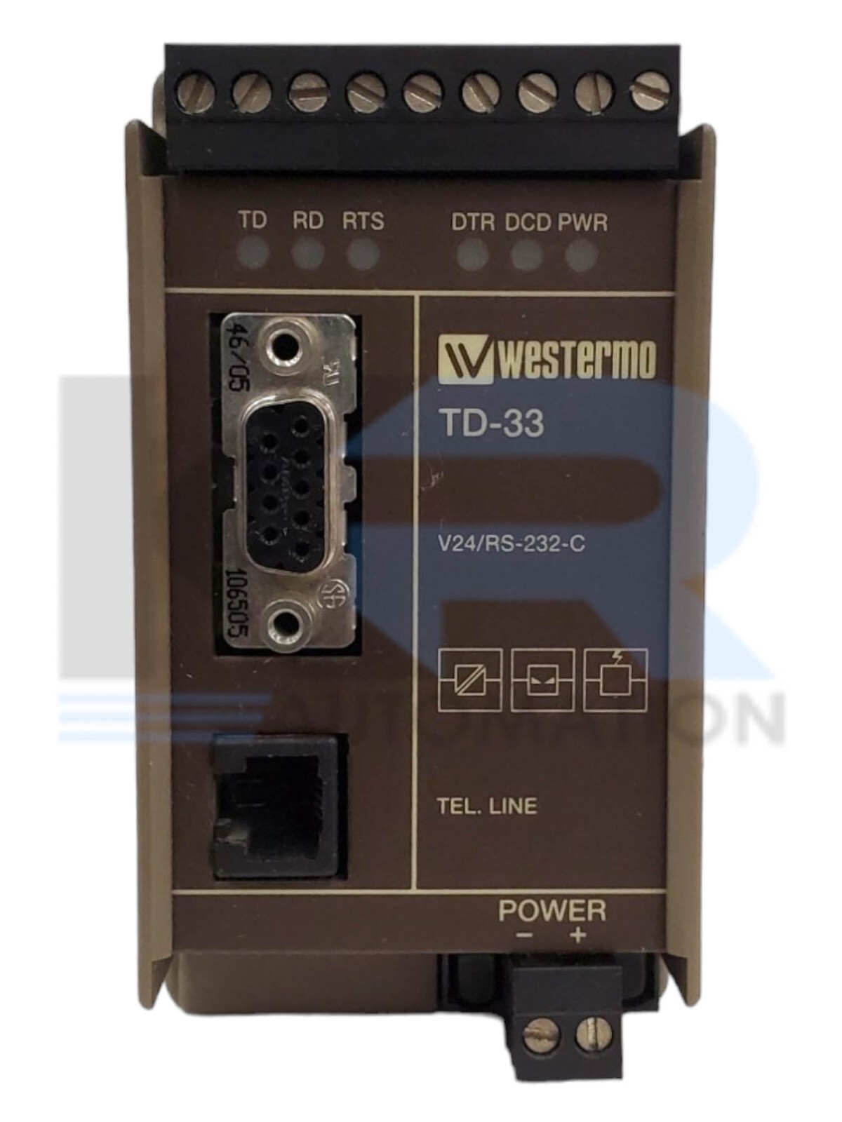 TESTED Westermo TD-33/V90 US Industrial Tele Modem 36V 1.7W RS-232 3179-0010