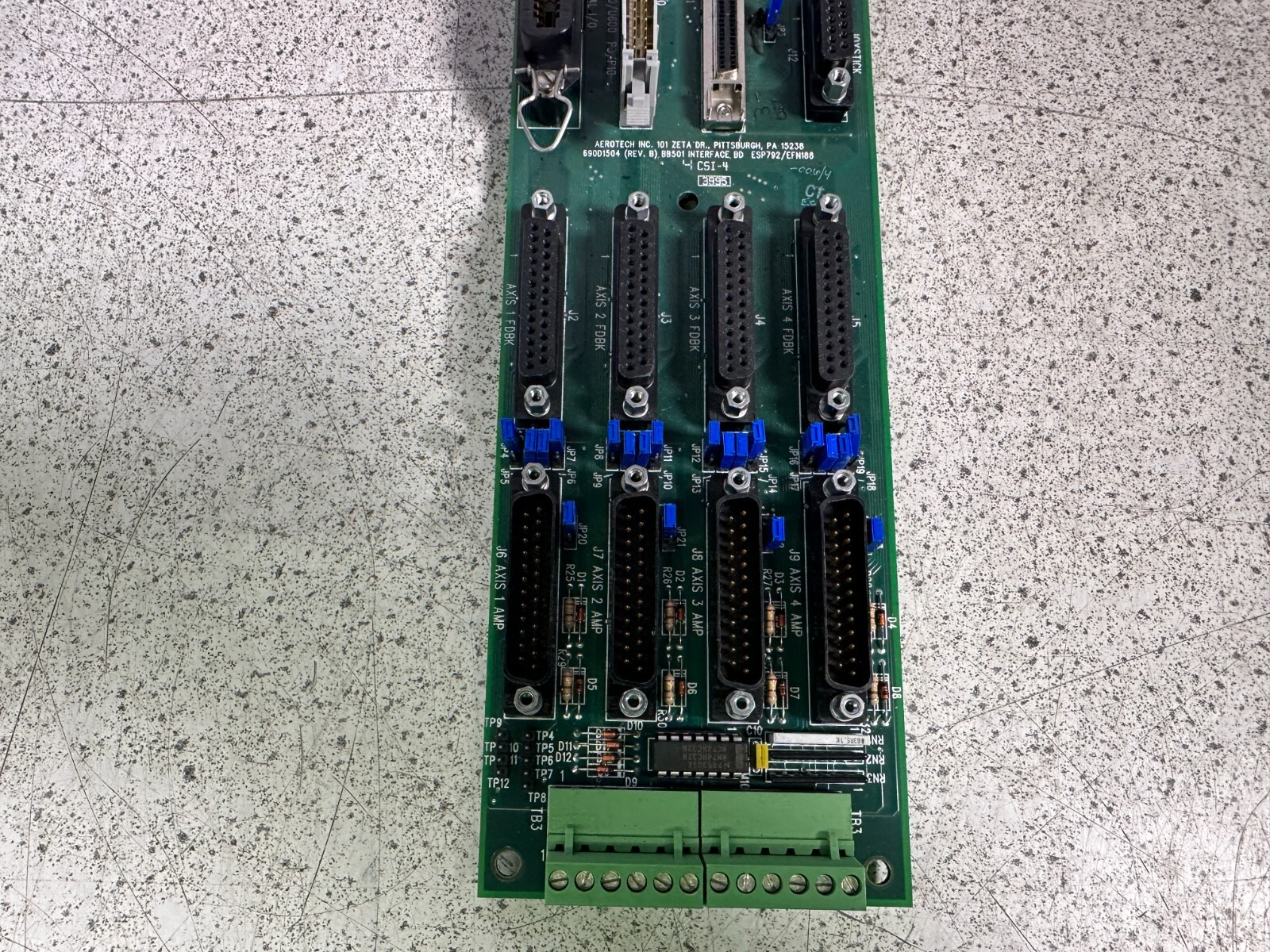 Aerotech 690D1504 Rev. B BB501 Interface Board ESP00792