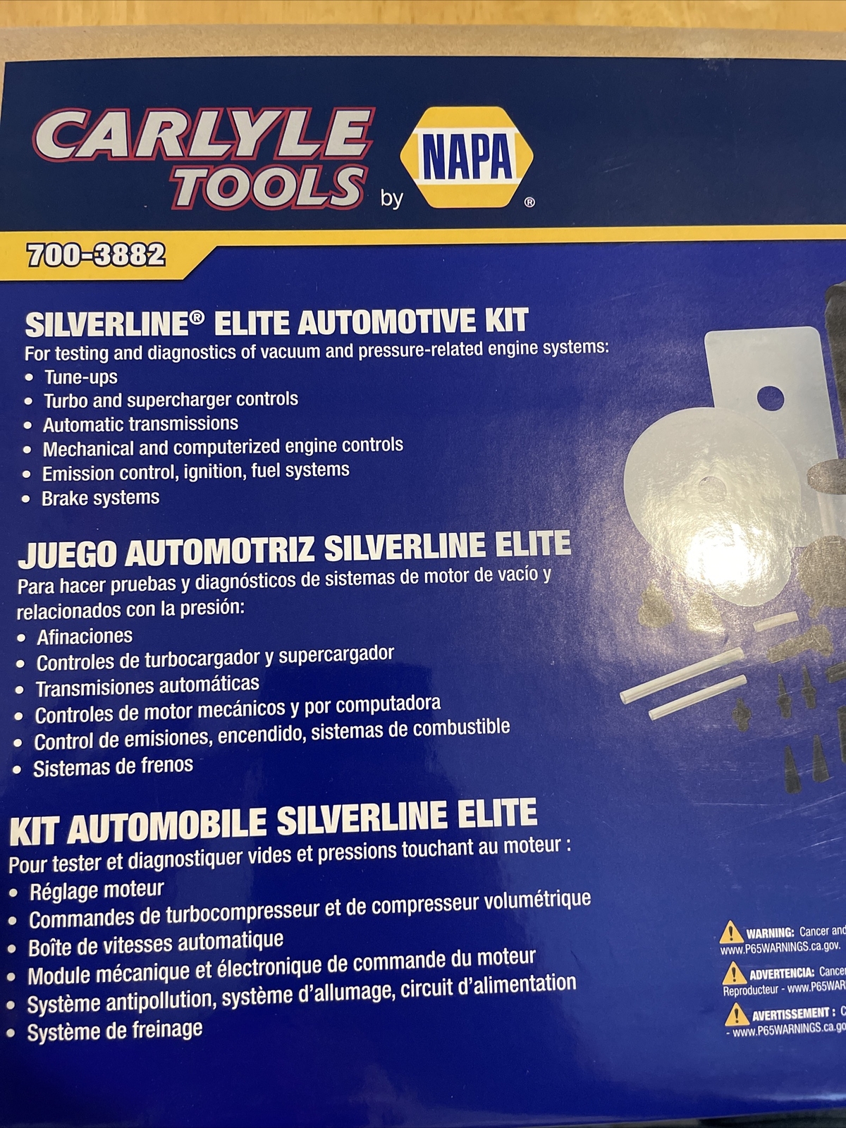 Napa Automotive Silver line Elite Brake Bleeding Kit 700-3872