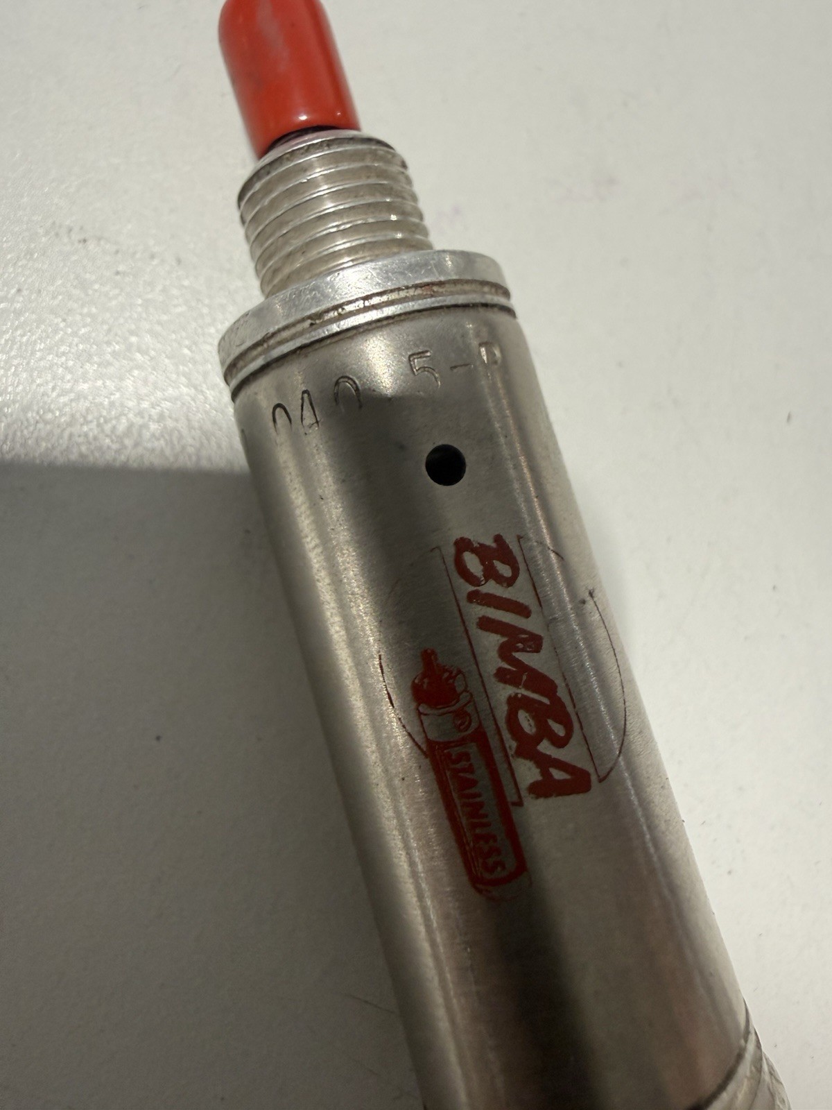 BIMBA 3/4″ BORE X 1/2″ STROKE SPRING RETURN AIR CYLINDER 040.5-P *NEW*