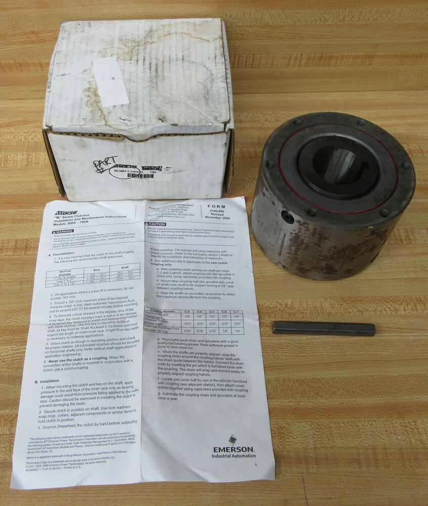 Morse MG600A 1-3/4FBCL Cam Clutch MG600A134FBCL