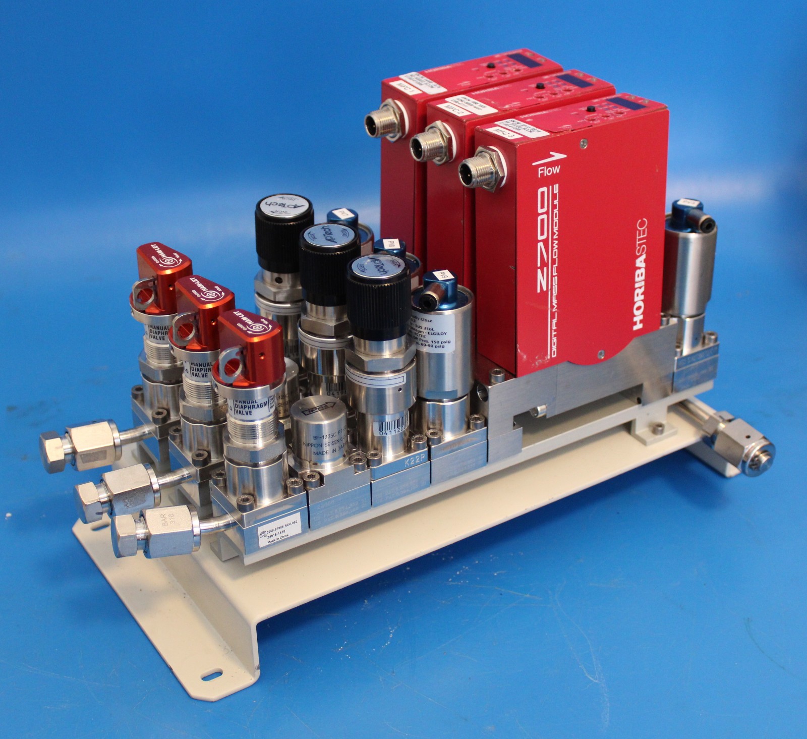 Applied Materials AMAT Assembly Horiba Gas Mass Flow Controller Gas Panel