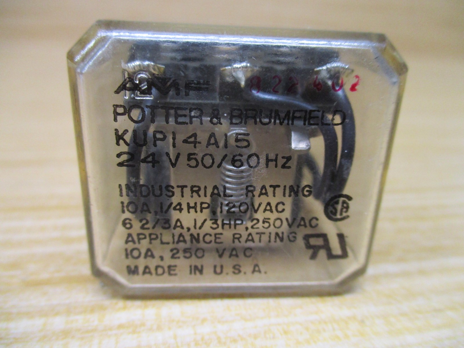 Potter & Brumfield KUP-14A15-24V AC AMF Relay KUP-14A15-24-24VAC .