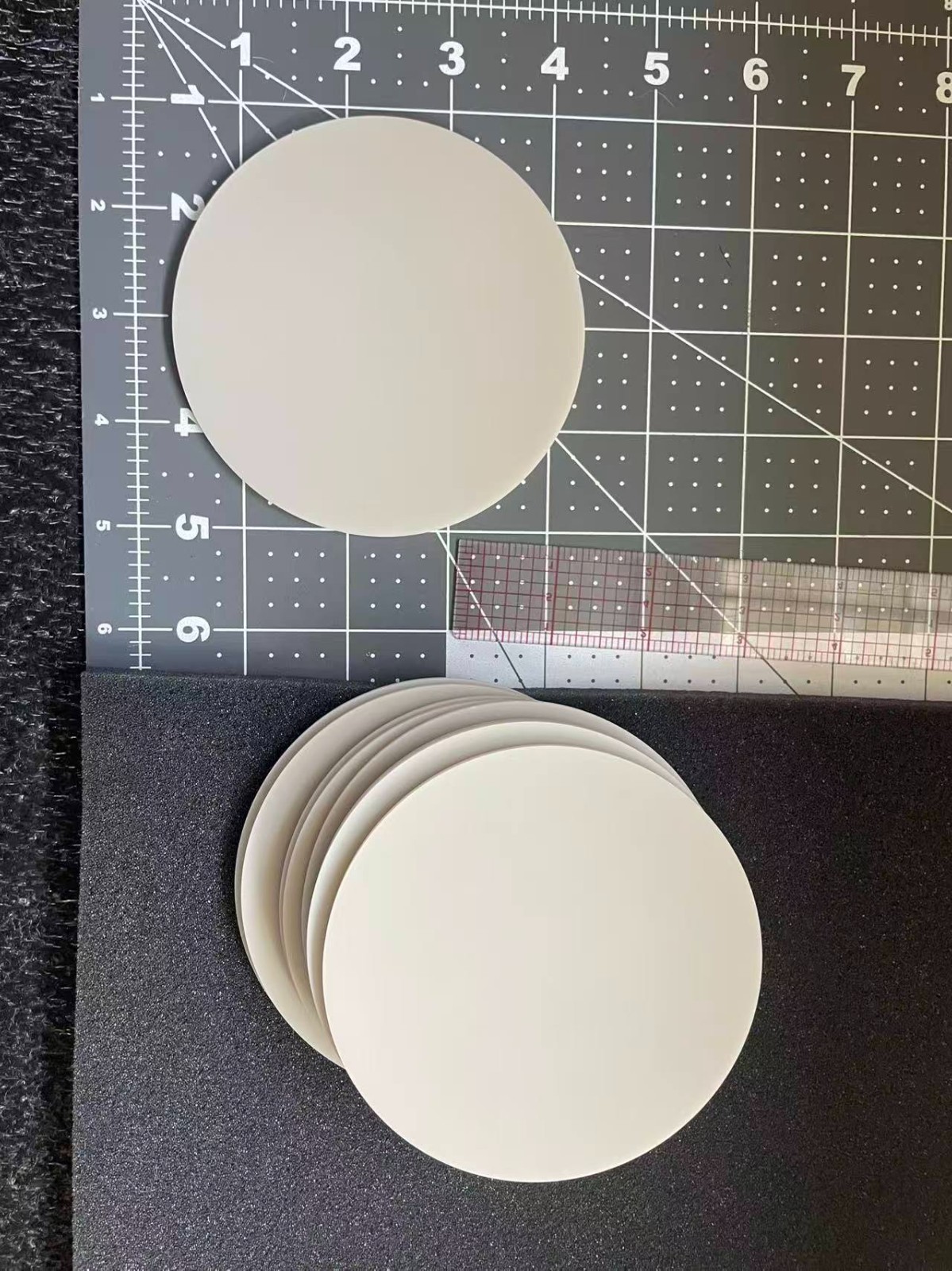 100mm x 3mm Aluminum Nitride Ceramic Disc/Wafer Same Day Shipping USA