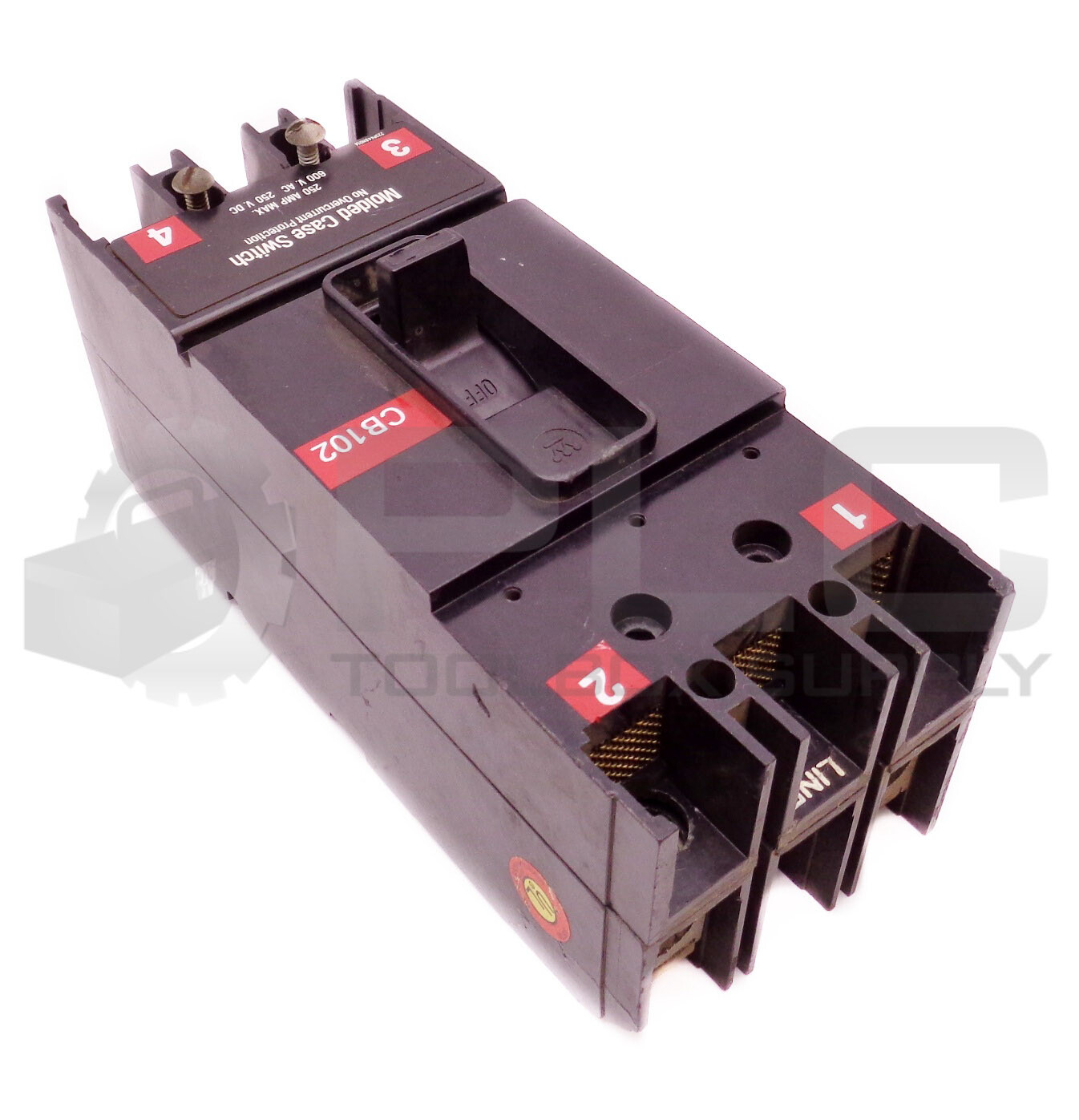 WESTINGHOUSE 223P448H01A MOLDED CASE SWITCH CB102 250AMP 600VAC 250VDC