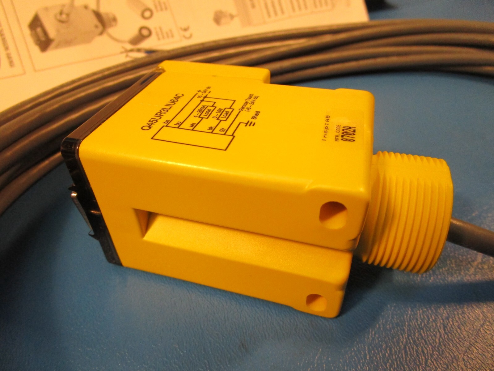BANNER Q45UR3LIU64C, 57992 Ultrasonic Proximity Controller , 30’ Cable