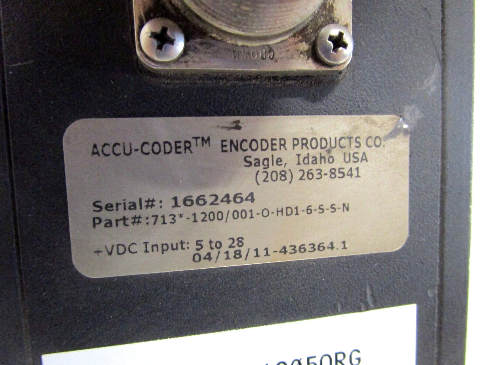 ENCODER PRODUCTS 713-1200/001-O-HD1-6-5-5-N ENCODER INCREMENTAL SHAFT