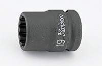 Koken Impact Socket, 12-Point, 14406M-33, Drive: 12.7 x 33 x Overall Length: 46m