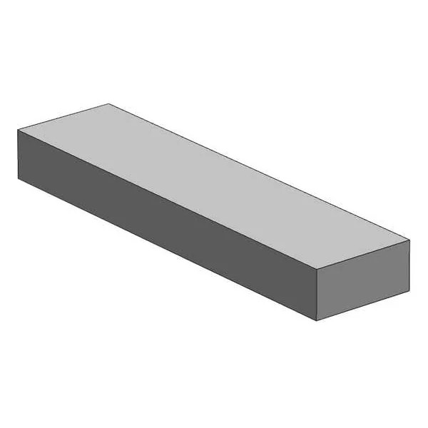 Manufacturer Varies Flat Bar Stock,Aluminum,1 in Over. W 61F.25X1-36