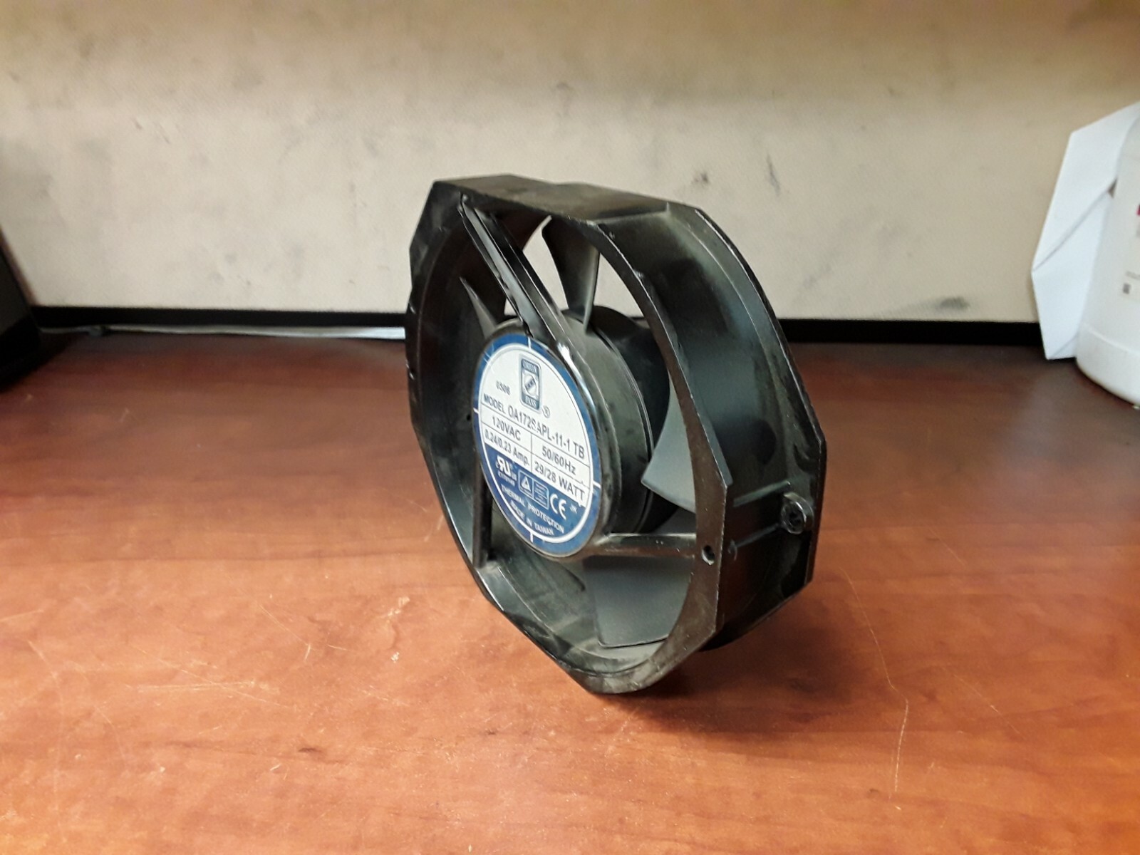 Orion Fans Model OA172SAPL-11-1 TB 120VAC 50/60Hz 0.24/0.23 Amp 29/28 Watt