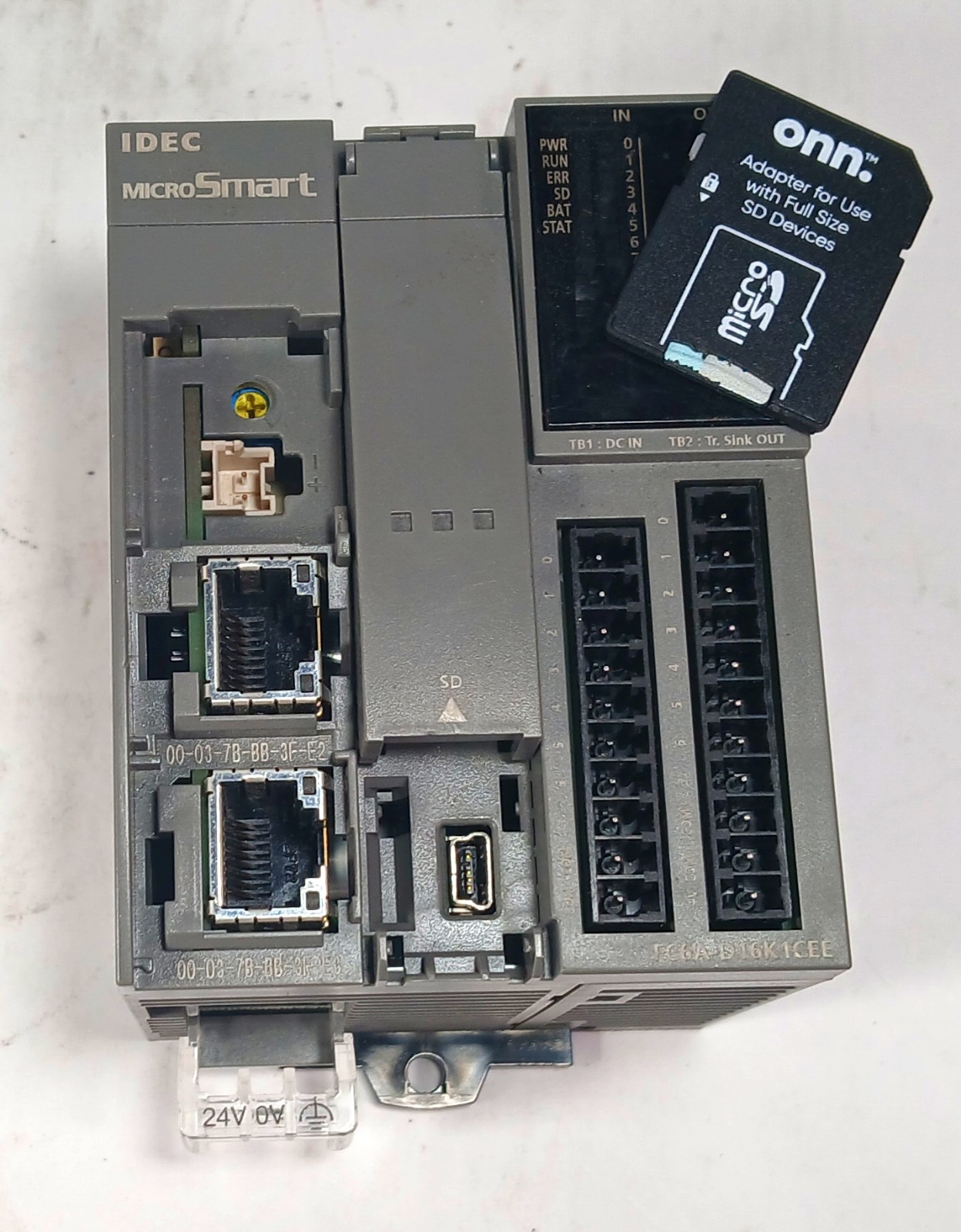 1 USED IDEC FC6A-D16K1CEE 24 VDC MICROSMART PLC ***MAKE OFFER***