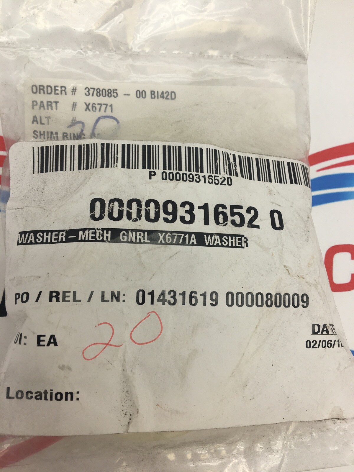 X6771A SHIM RINGS MULTI-PACK