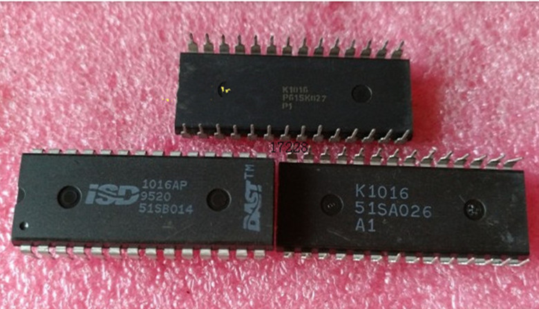 1PC New ISD1016AP DIP-28 Monolithic Voice Recorder IC