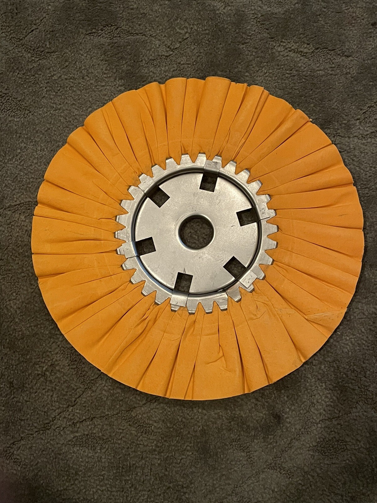 13” Buffing Wheel (3/4” Thick) Orange Industrial Metal Aluminum Polishing