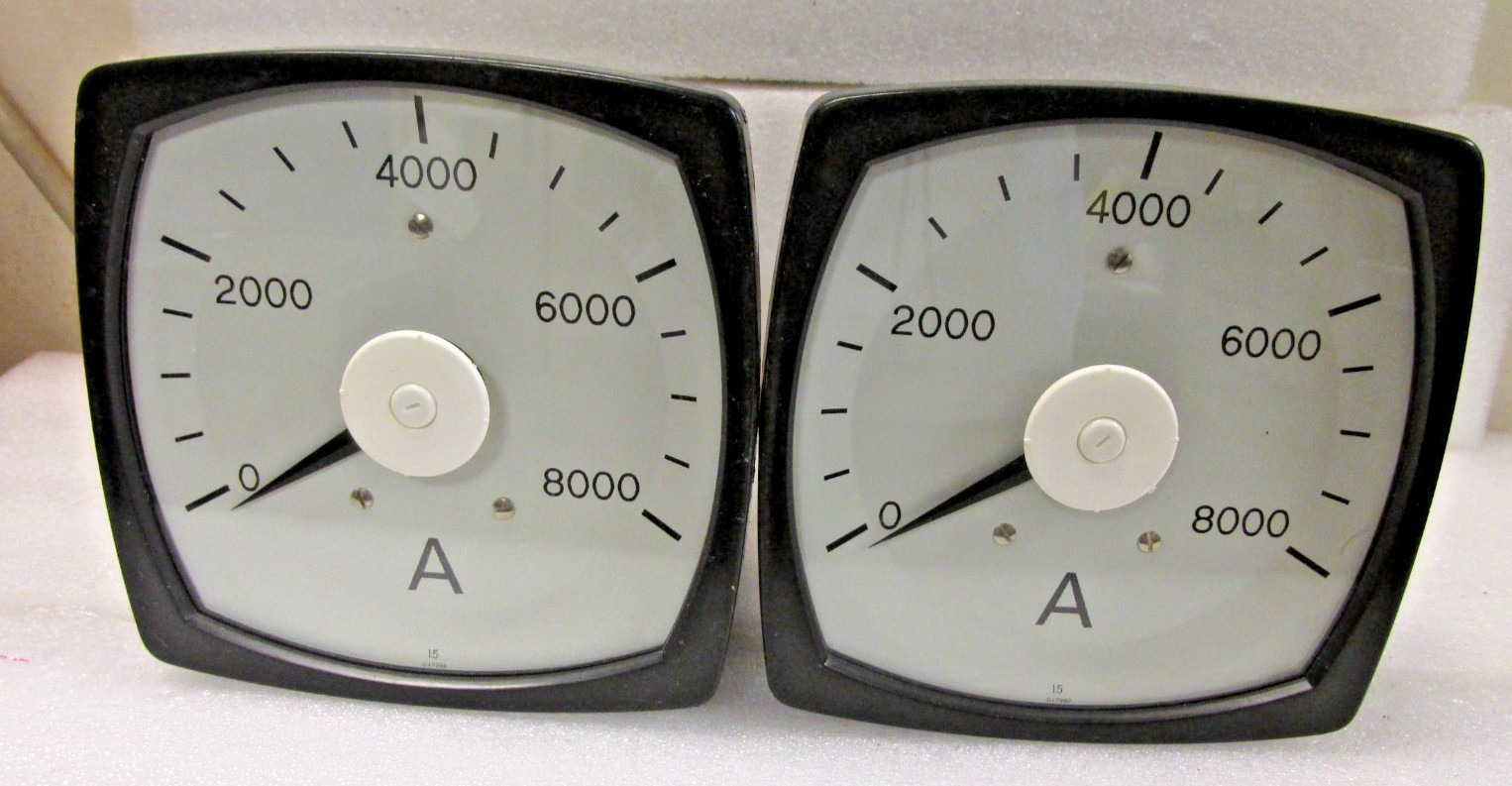 Lot of 2 GEC ALSTHOM A4ELC Pressure Meter Gauge. Untested