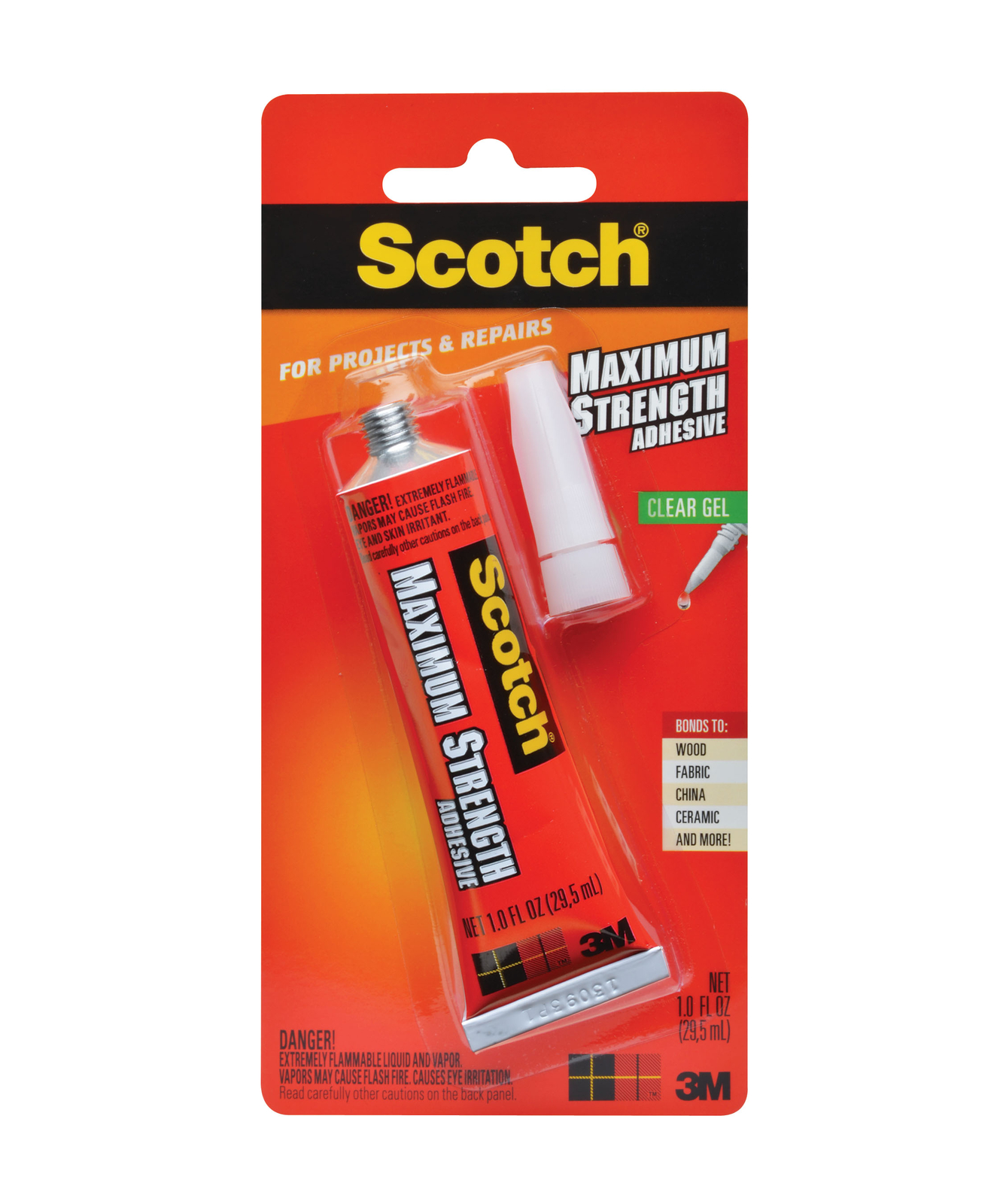 Scotch� Maximum Strength Adhesive 6047, 1 fl oz (29,5 mL) (Case of 12)