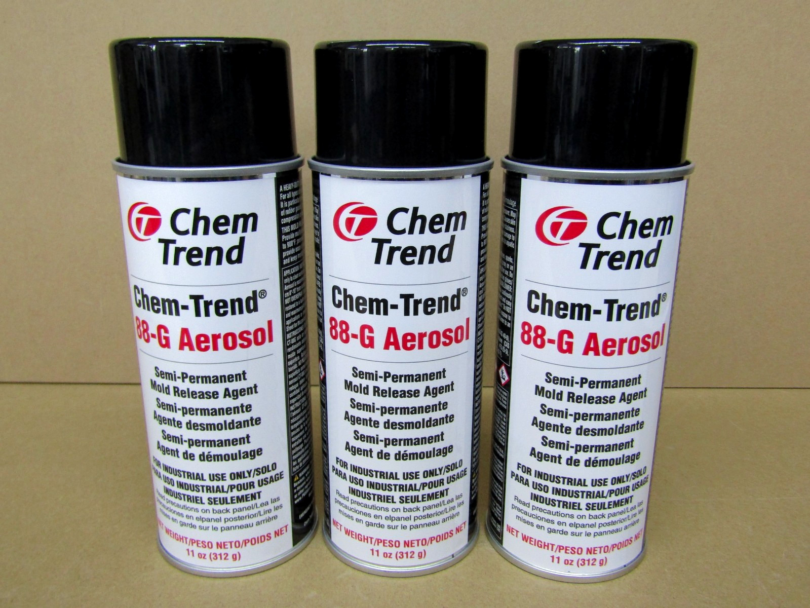 Chem Trend 88-G Semi Permanent Mold Release Agent, 11 oz Aerosol, 3-Pack