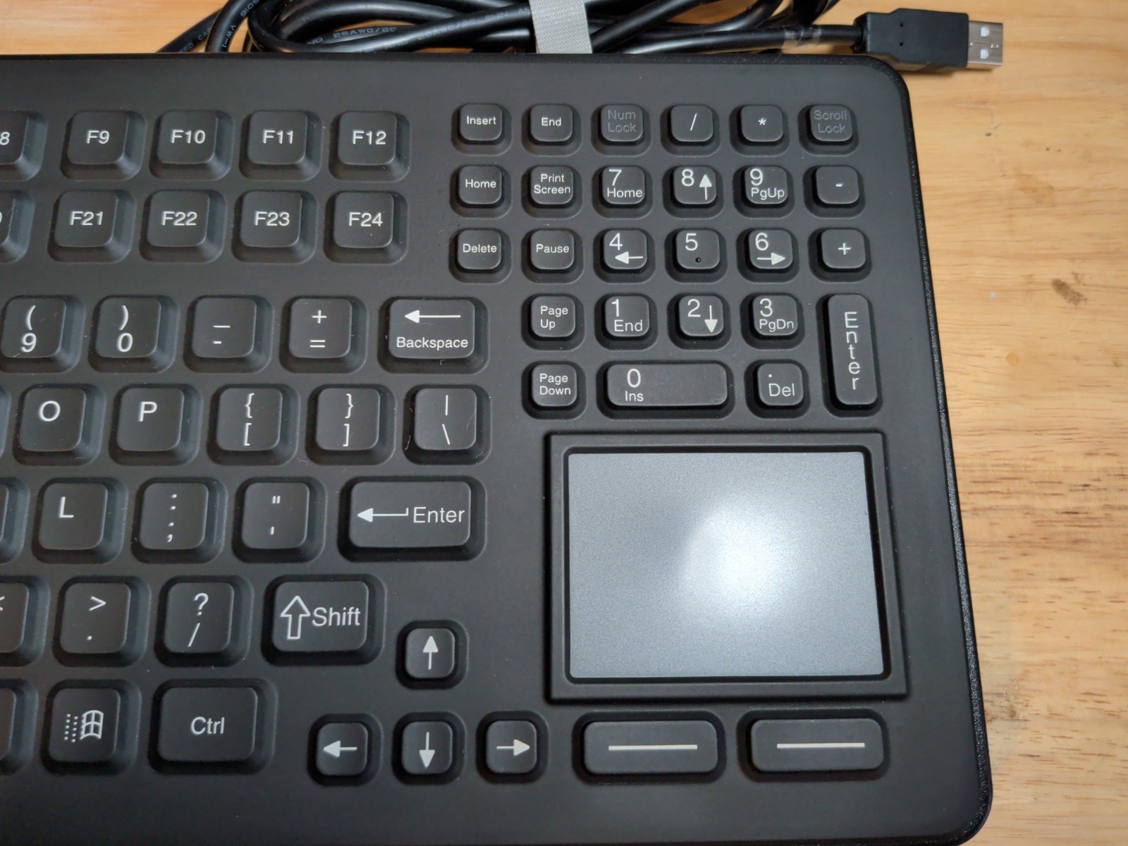 iKey DU-5K-TP2-USB Keyboard w/ Touchpad REV:P1-F24R3-2