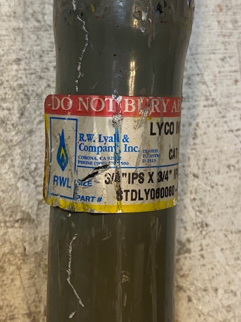 RW Lyall STDLY060060-53T Lyco Meter Riser 3/4″ IPS x 3/4″ IPS 46″ x 24-1/2″
