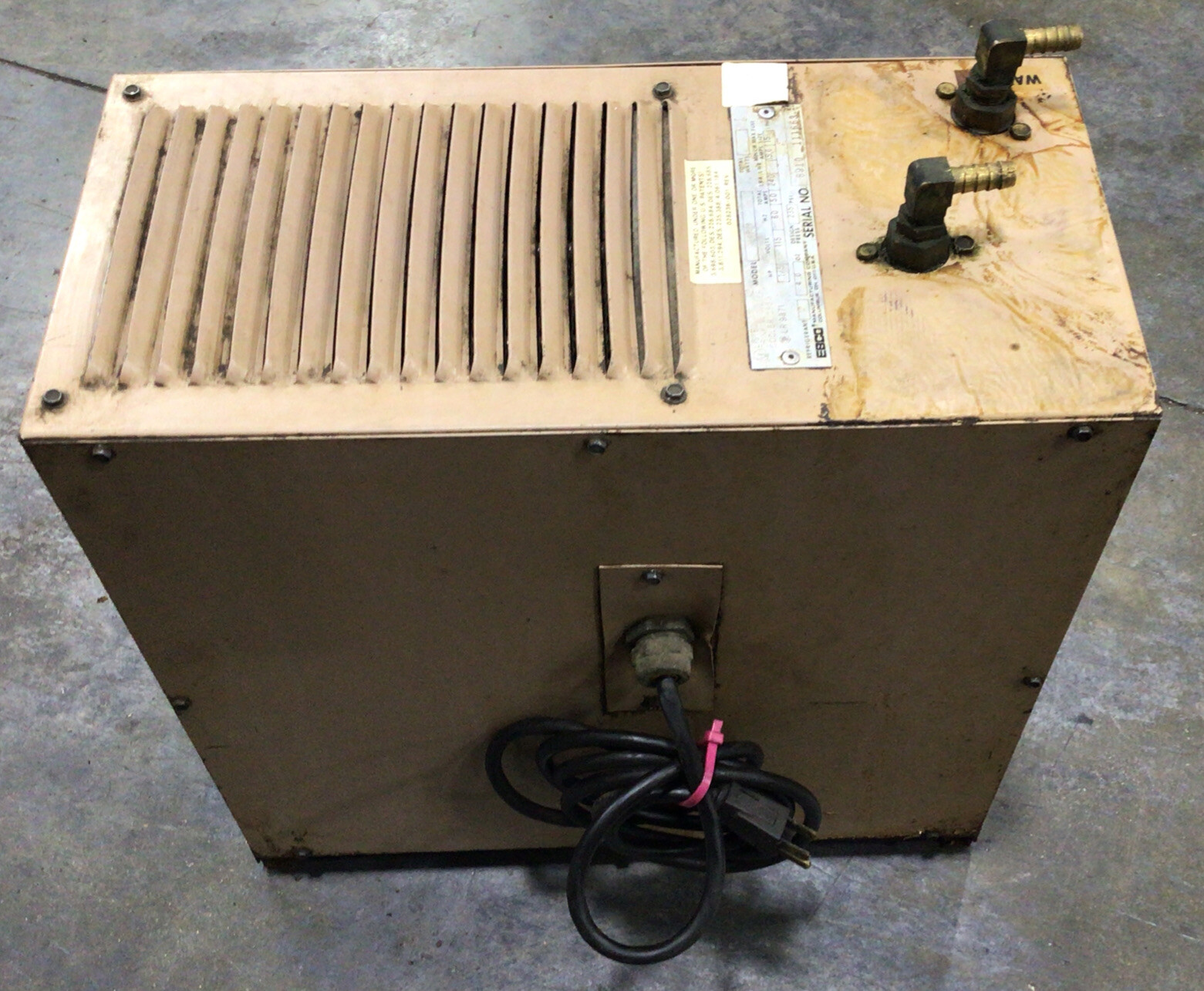 EBCO DRINKING WATER COOLER REFRIGERANT UNIT DP5P-1 CNC FADAL HT MILL #58C69PR4
