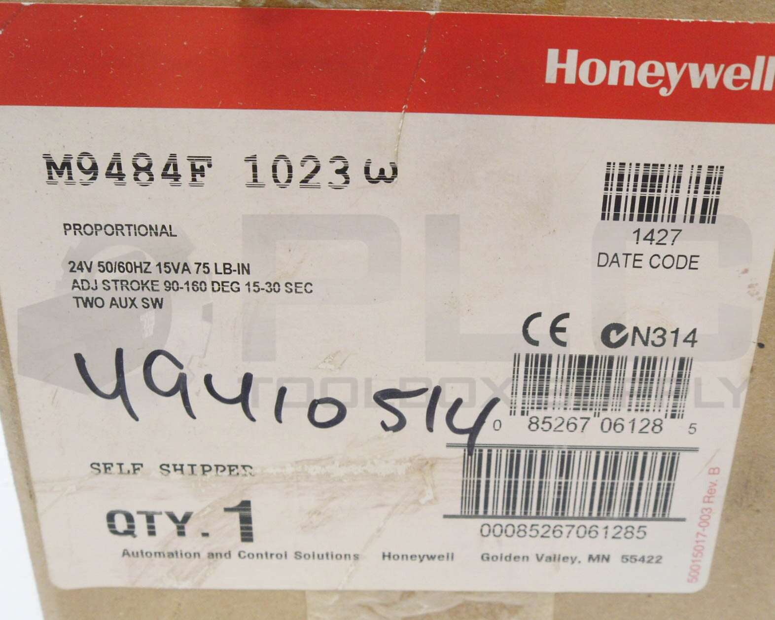 NEW HONEYWELL M9484F 1023 MODUTROL IV MOTOR 24V 50/60HZ
