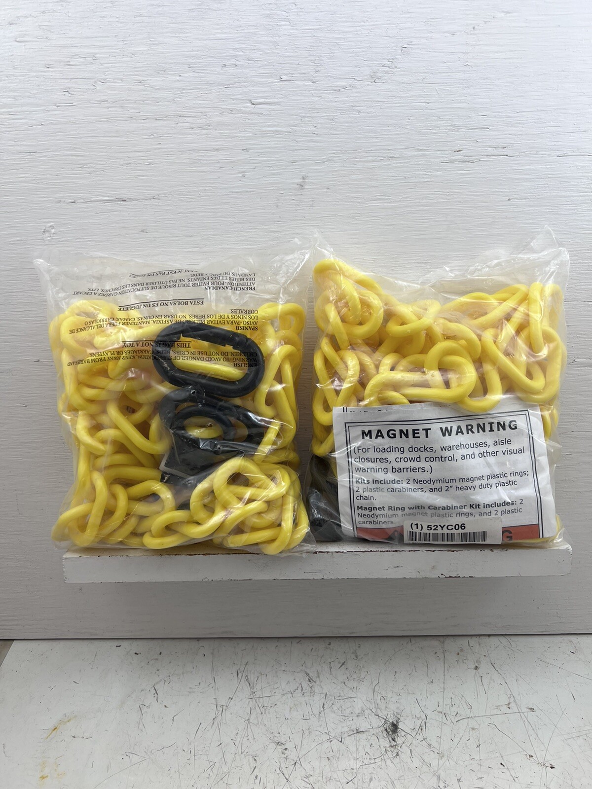 Mr. Chain 72302-6 Plastic Chain,10″,10 Ft. L,Yellow,Pk2