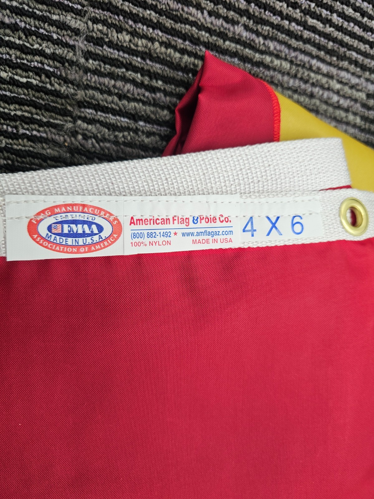 FMMA Flag & Pole Co. Country Flag Red/Yellow 4 x 6