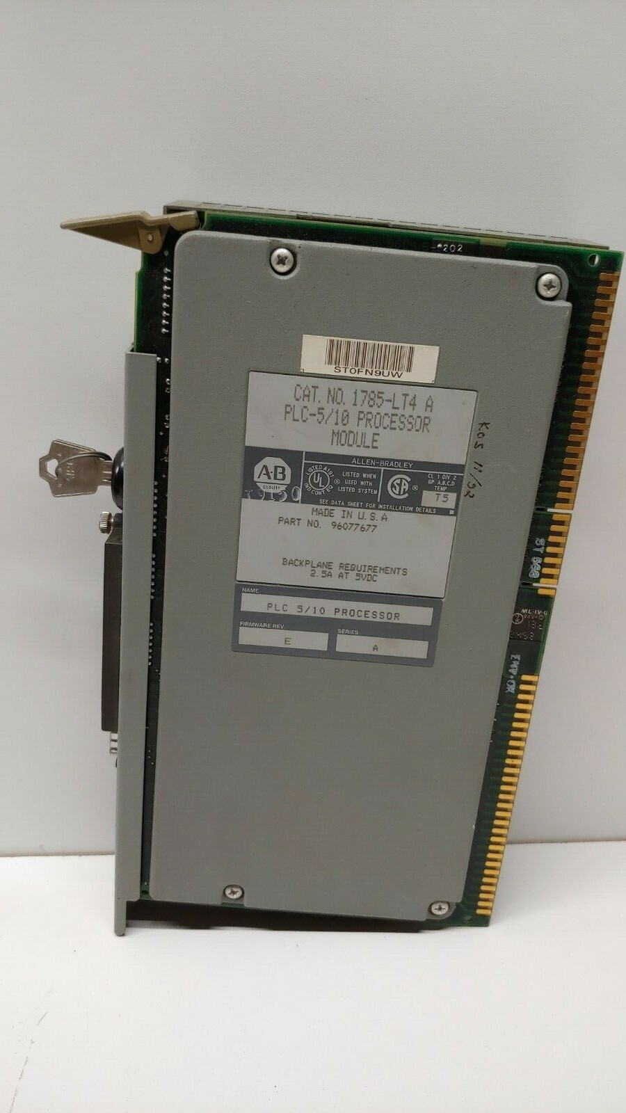 GUARANTEED! ALLEN-BRADLEY PLC-5/10 PROCESSOR MODULE 1785-LT4 SER. A