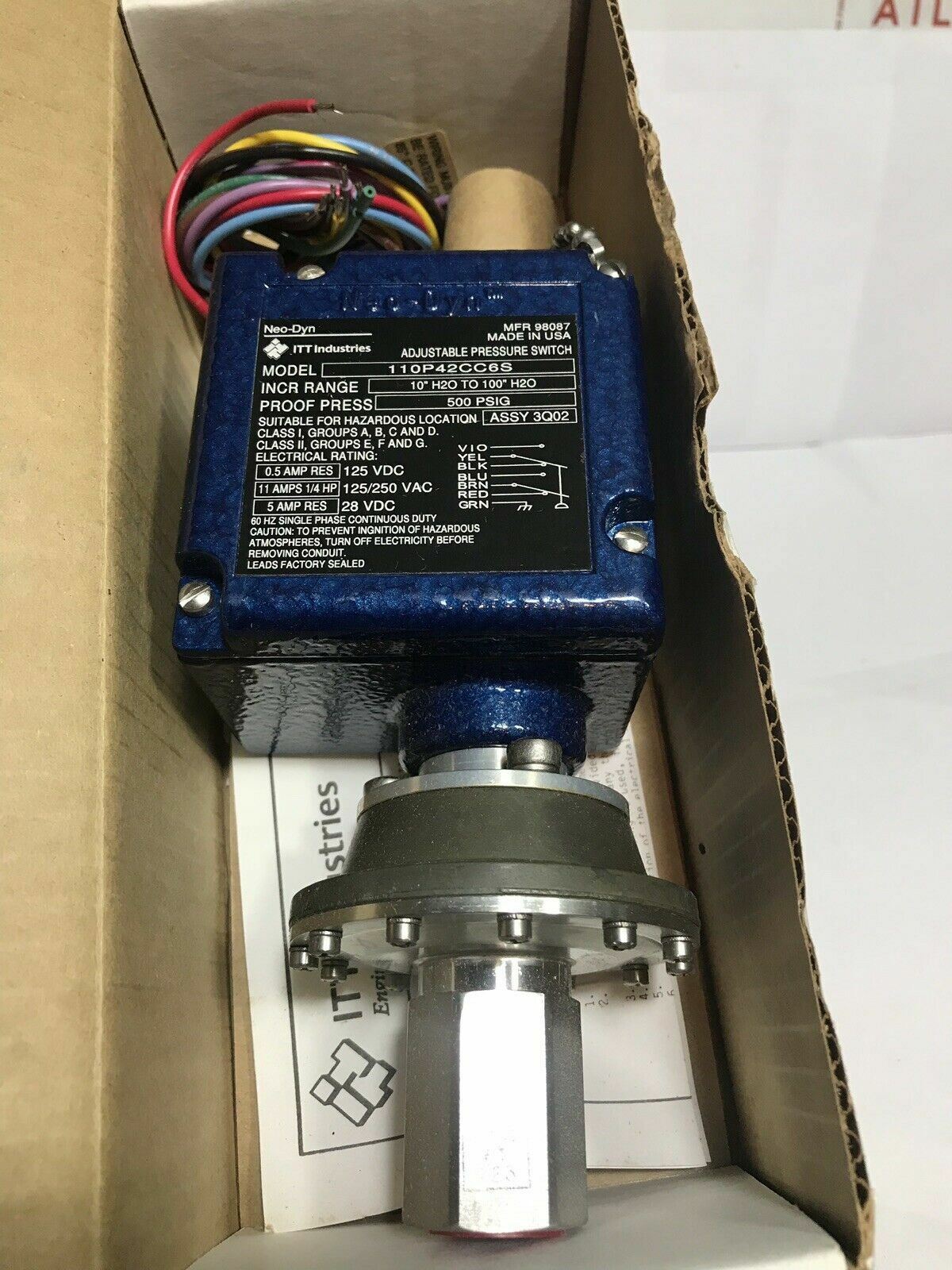 NEO-DYN 110P42CC6S Adjustable Pressure Switch