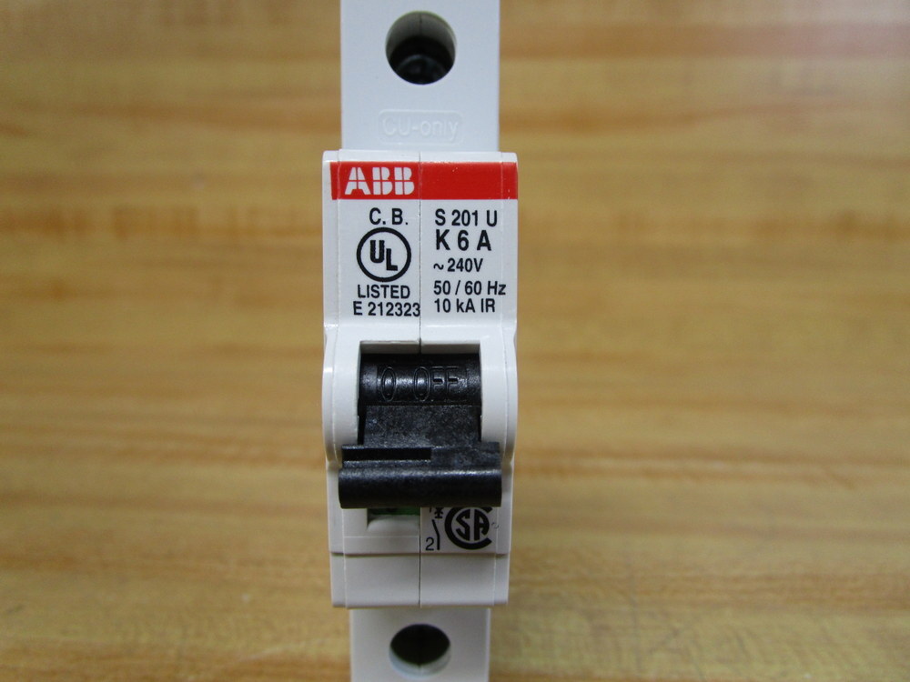 Asea Brown Broveri S201U-K6A ABB 6A Circuit Breaker S201U-K6