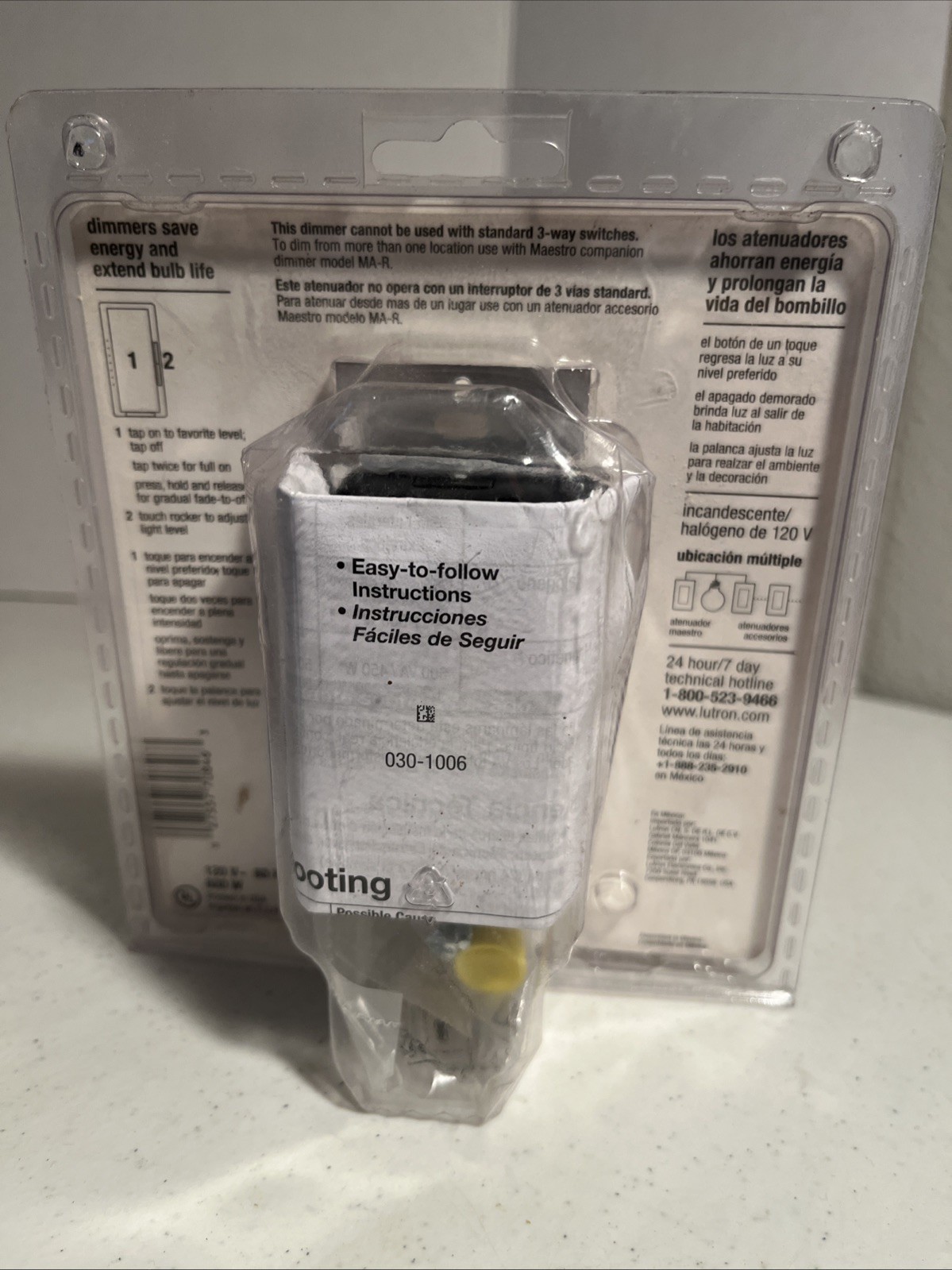 Lutron Maestro MA-600H-WH Dimmer – White