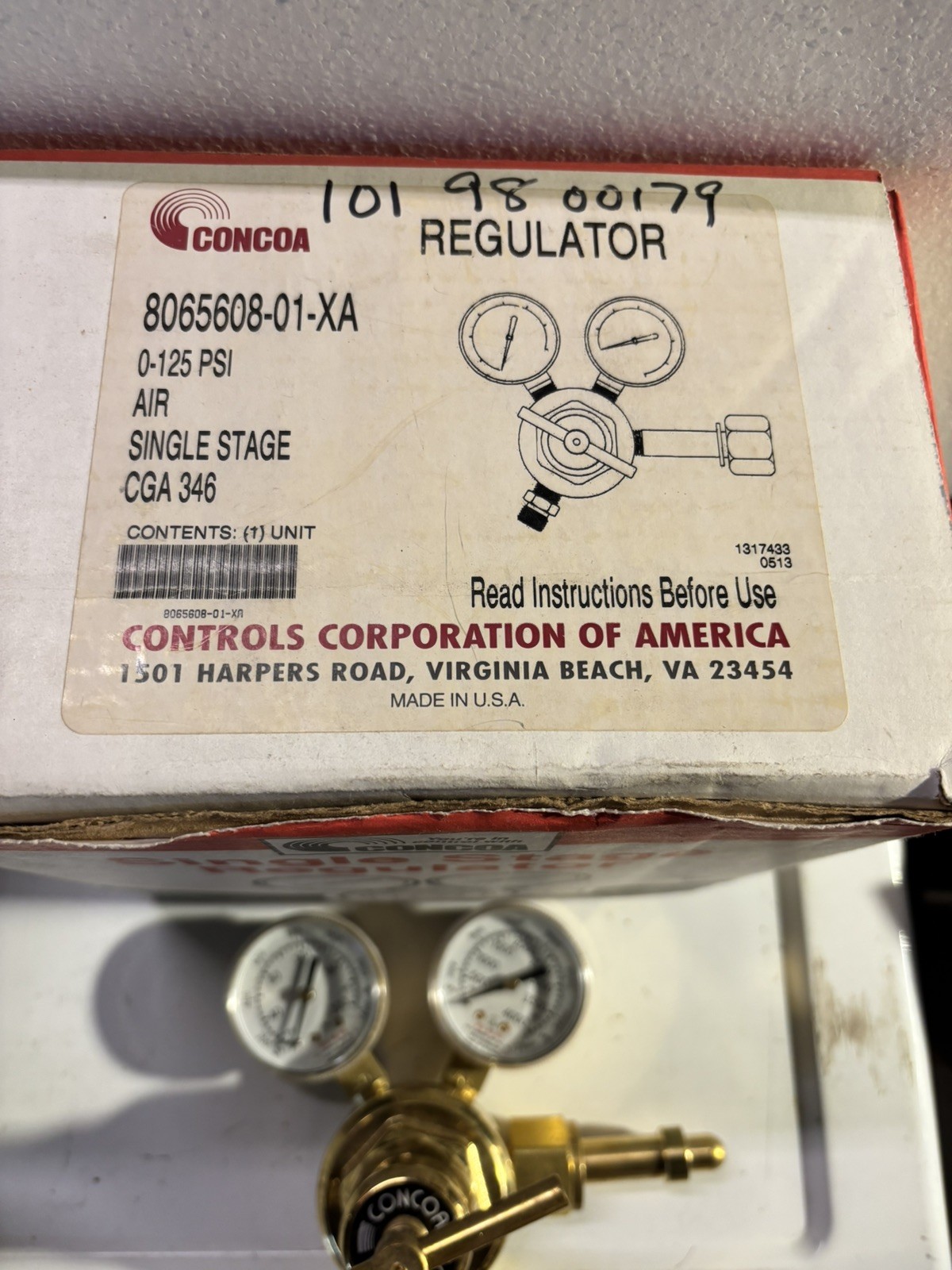 2x Lot Open Box CONCOA REGULATORS Nitrous And Air