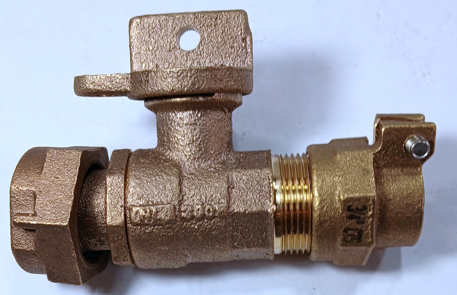 1 NEW MCDONALD 76104-22 3/4″ CTSxCTS BRASS BALL VALVE CURB STOP NNB *MAKE OFFER*