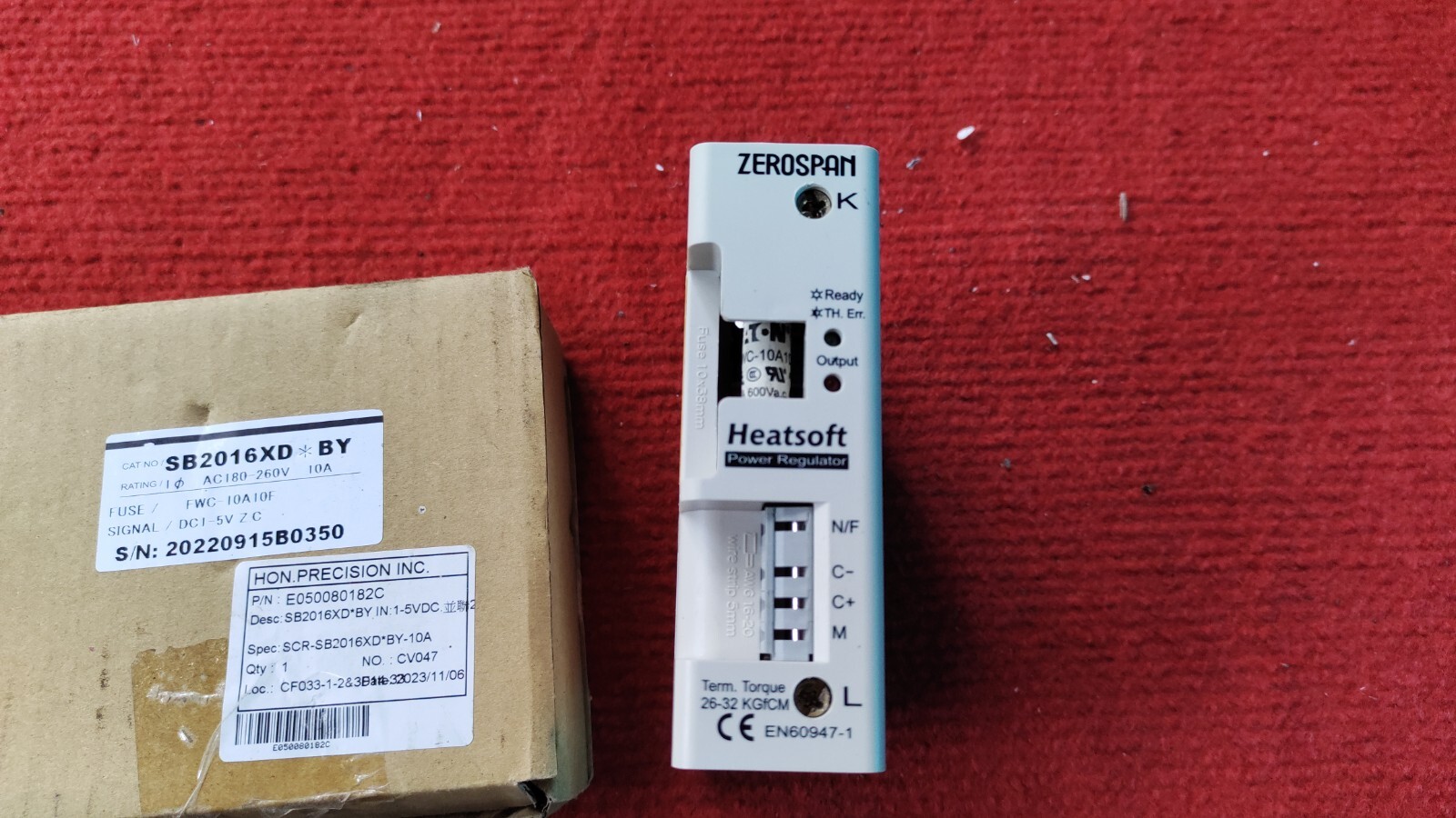 P:70 Zerospan SB2016XD*AY Heatsoft Power DC4-20mA , Ac180-260V , EN60947-1
