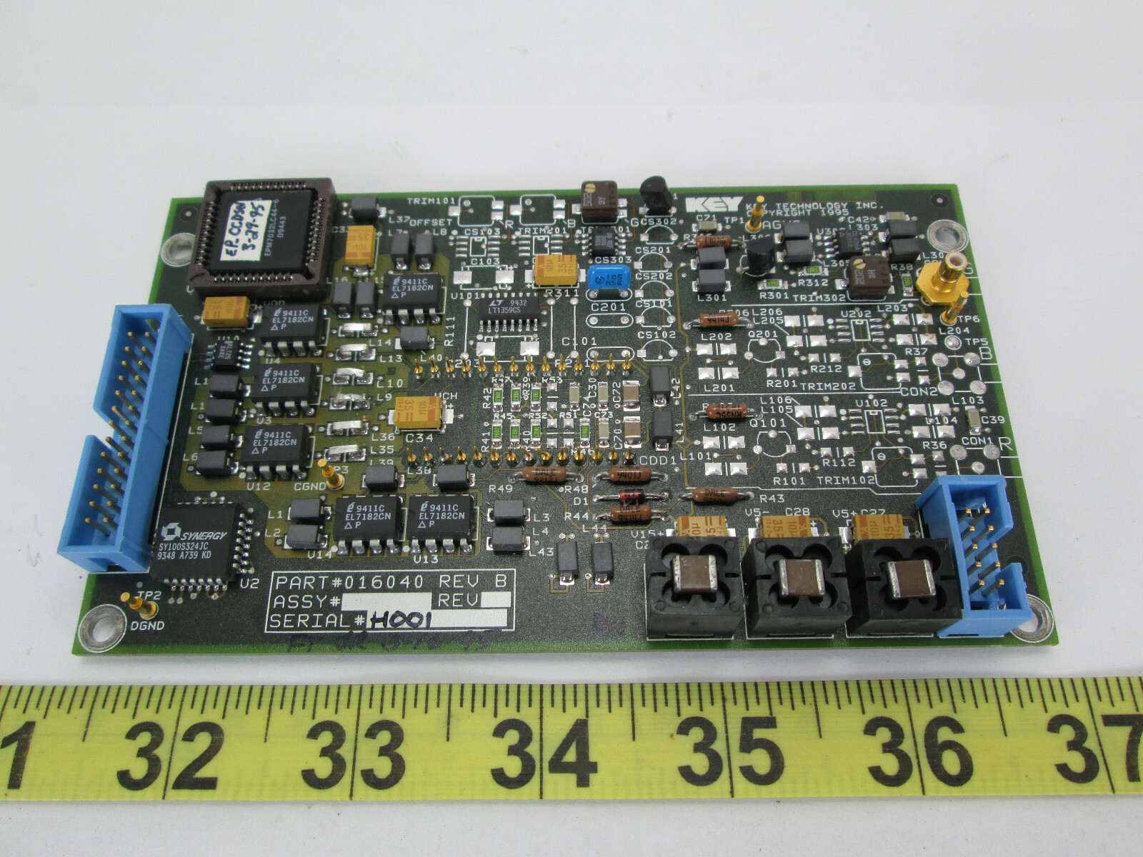Key Technology PII-M1 Board Part # 016040 Rev B SKU B