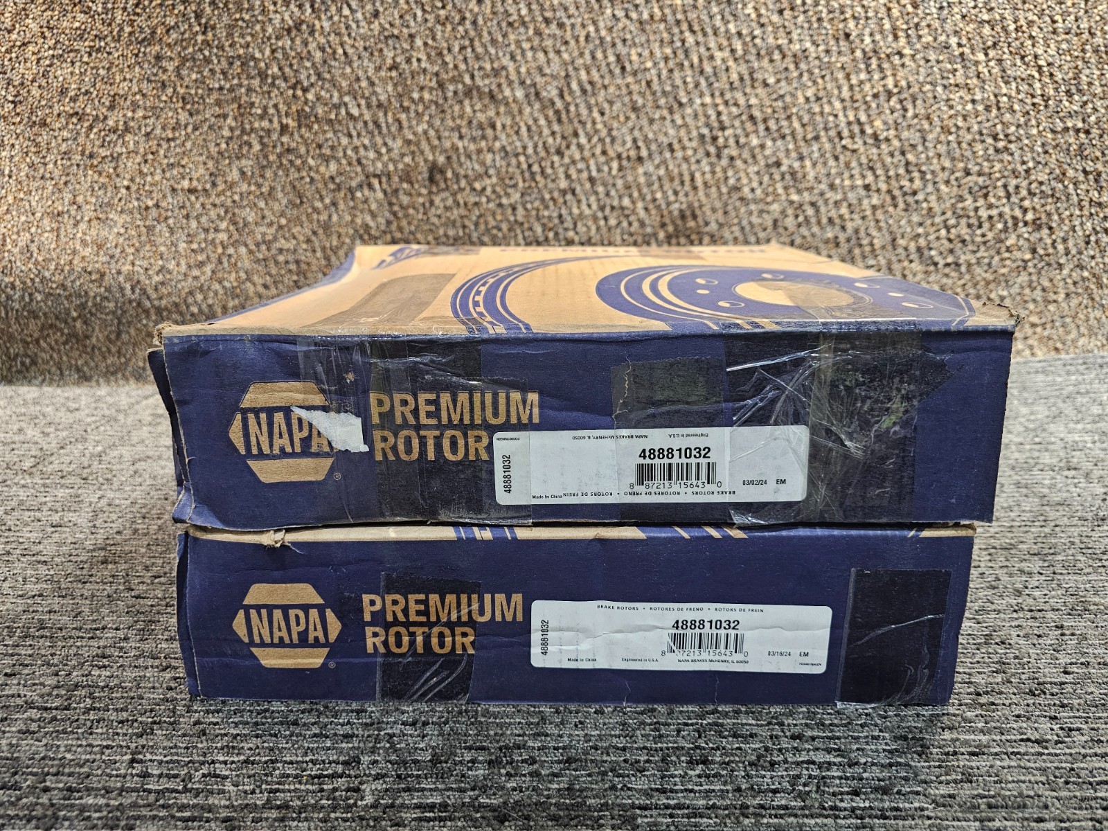 (QTY 2) NAPA 48881032 Premium Brake Rotor For Cadillac Escalade EXT 2007 -2013