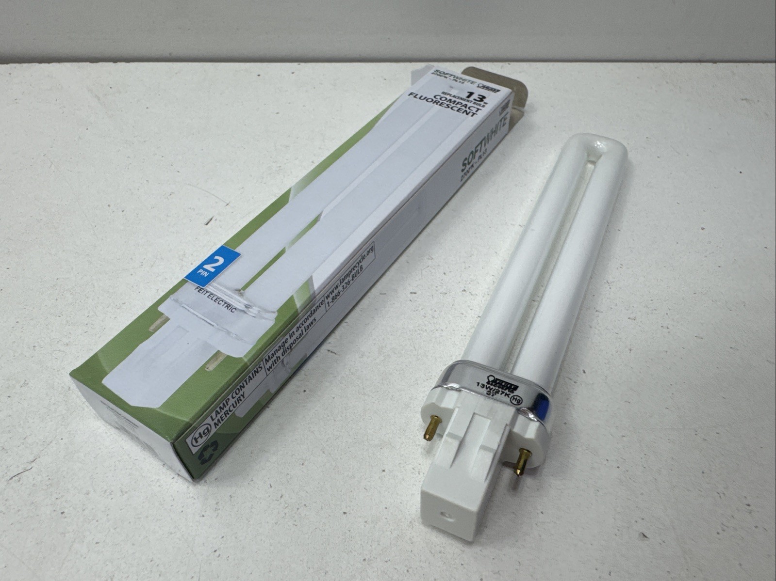 (Qty.13) Feit Electric 2700°K-PL13 Soft White 13w Compact Fluorescent Light Bulb